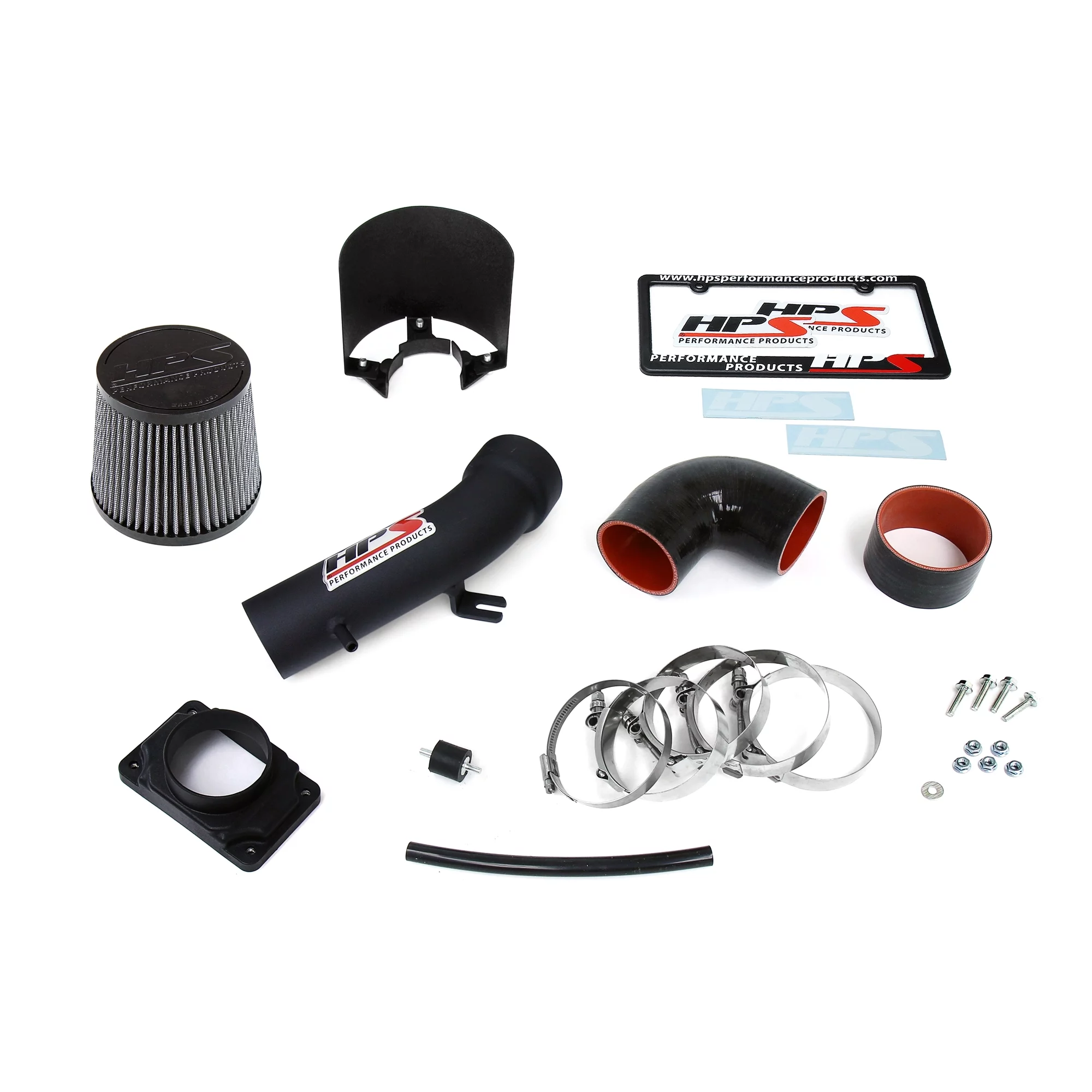 HPS Performance Black Shortram Air Intake Compatible for 2000-2005 Mitsubishi Eclipse 99-03 Galant 01-03 Dodge Stratus R/T 01-03 Chrysler Sebring Lxi 3.0L V6, 827-423WB