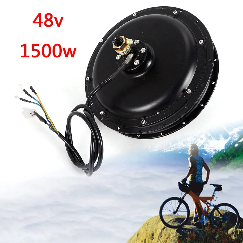 SHZICMY 48V 1500 W Electric Bike Threaded Rear fat Wheel Hub Motor Brushless Gearless