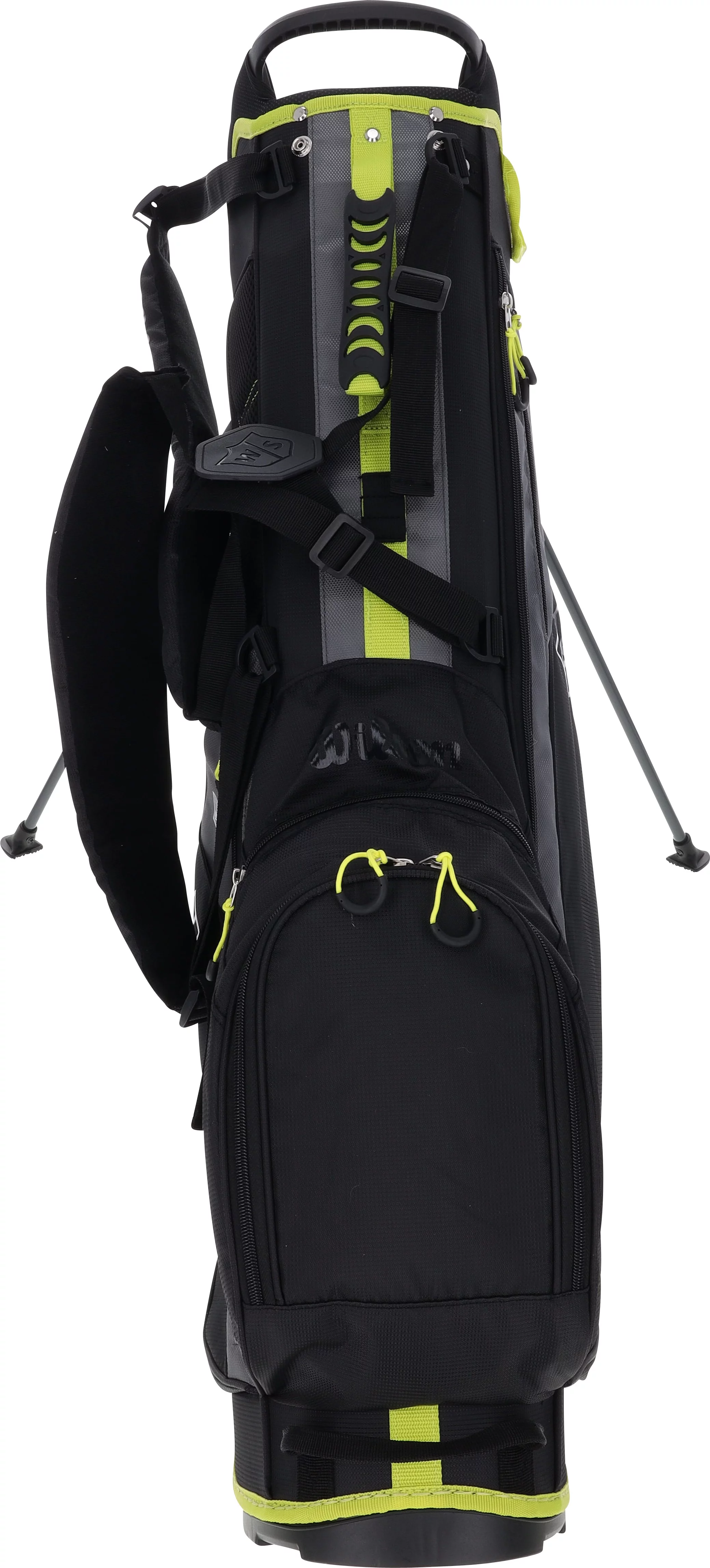 NEW Wilson Staff 2022 Feather Stand Bag 4-Way Top - Black / Charcoal / Silver