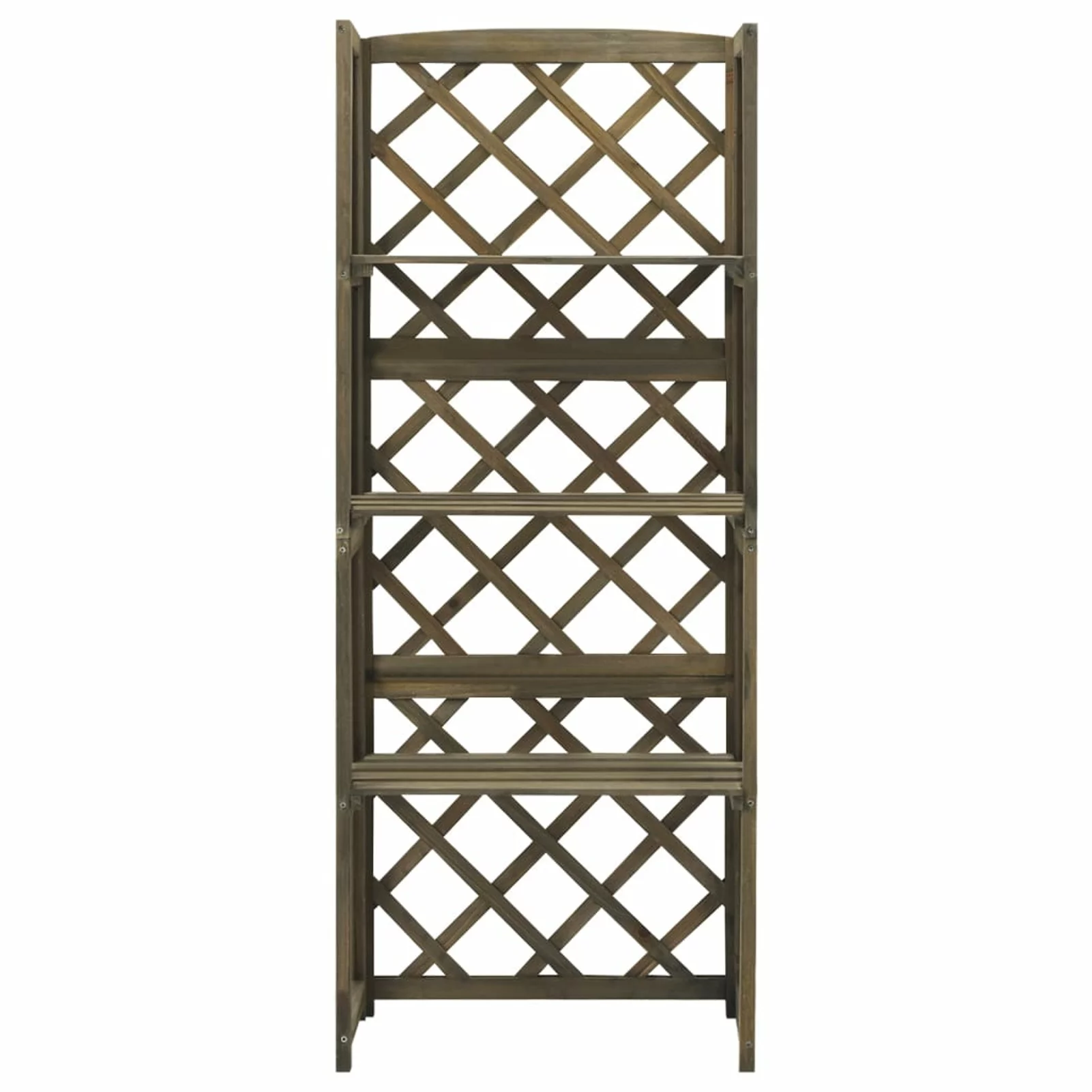 Trellis with Shelves Gray 21.6