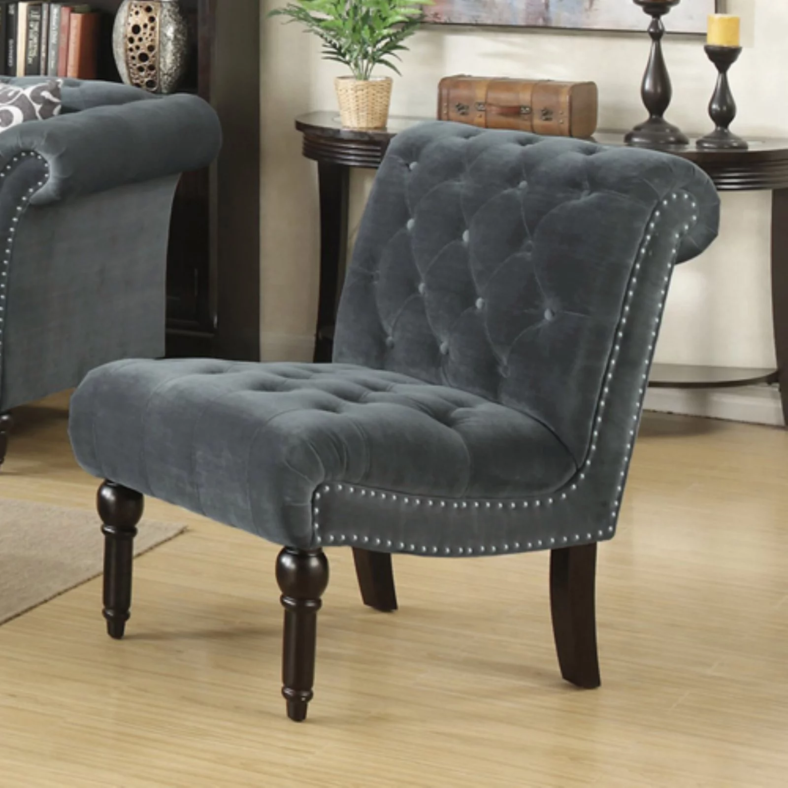 Picket House Furnishings Twine Armless Upholstered Accent Chair