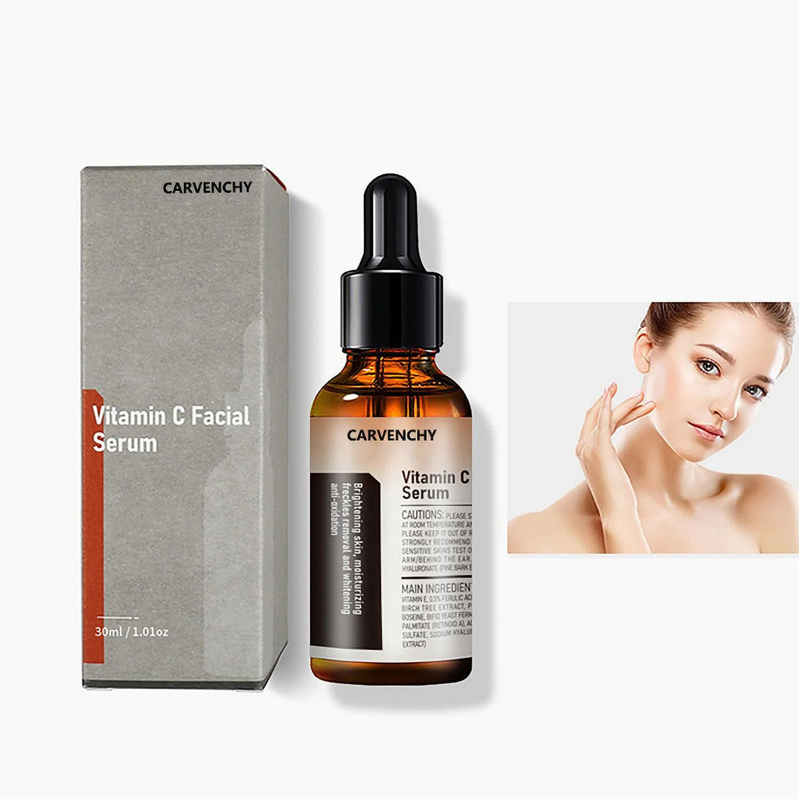 Vitamin C Facial Serum Essence-B, Vitamin C Serum for Face, Face Serum for Women, Hydrating Age-Defying Serum for Wrinkles & Age Spots, Super C Serum 30ml