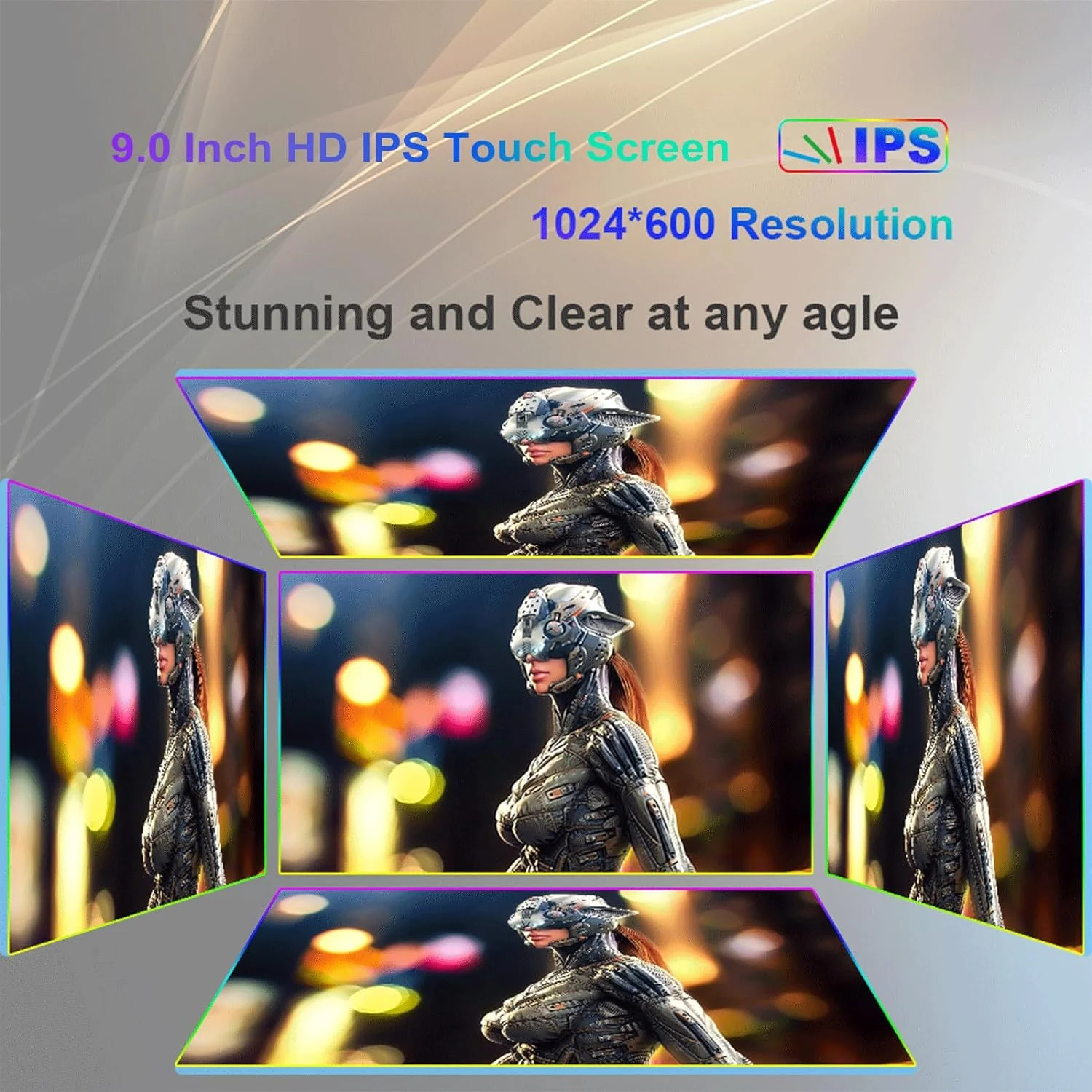 THONZER Car Radio Stereo for Ford Focus 2012 2013 2014 2015 2016 2017 Android 13 Carplay & Android Auto 9 Inch IPS HD Touch Screen GPS with Bluetooth5.0 WiFi DSP SWC FM  2+32GB