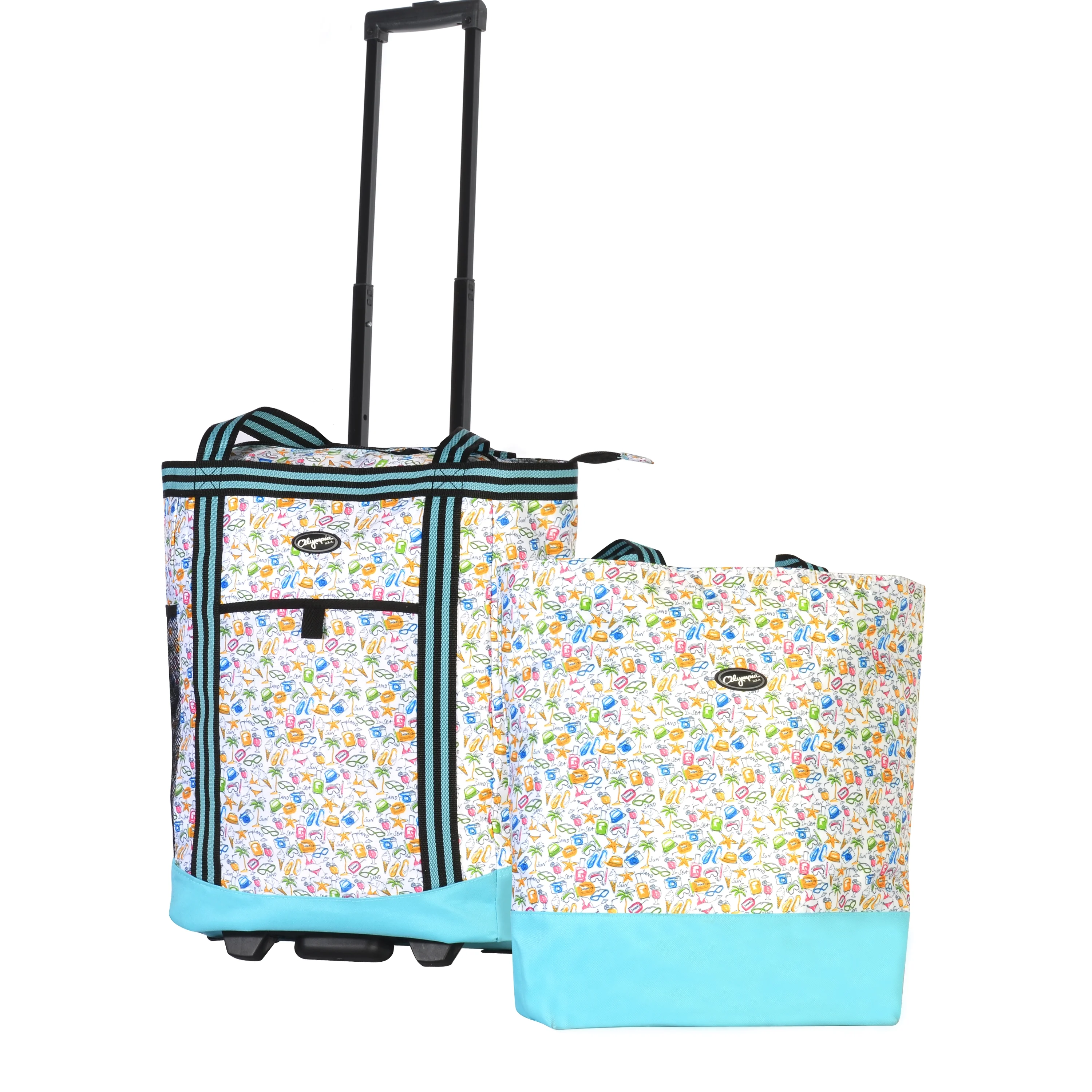 Insulated 2-Piece Shopper Tote