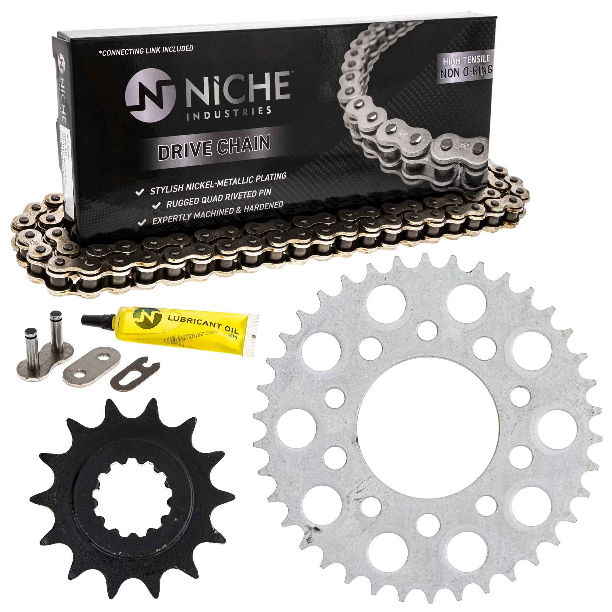 Niche Sprocket Chain Set for Honda Nighthawk 750 14/38T 525 Motorcycle MK1003814