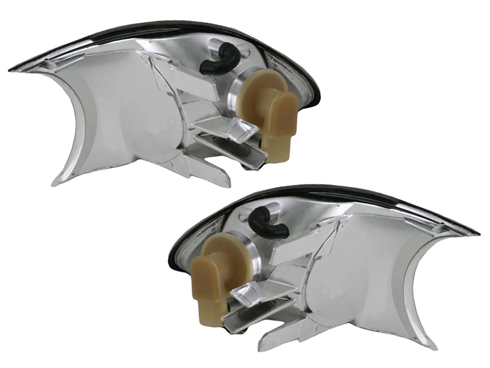 APA Replacement Corner Park Signal Light for 1999 2000 2001 E46 3 Series 323Ci 325Ci 328Ci 330Ci M3 with Bulb Driver Passenger PAIR Set 63126904307  63126904308  BM2520108  BM2521108