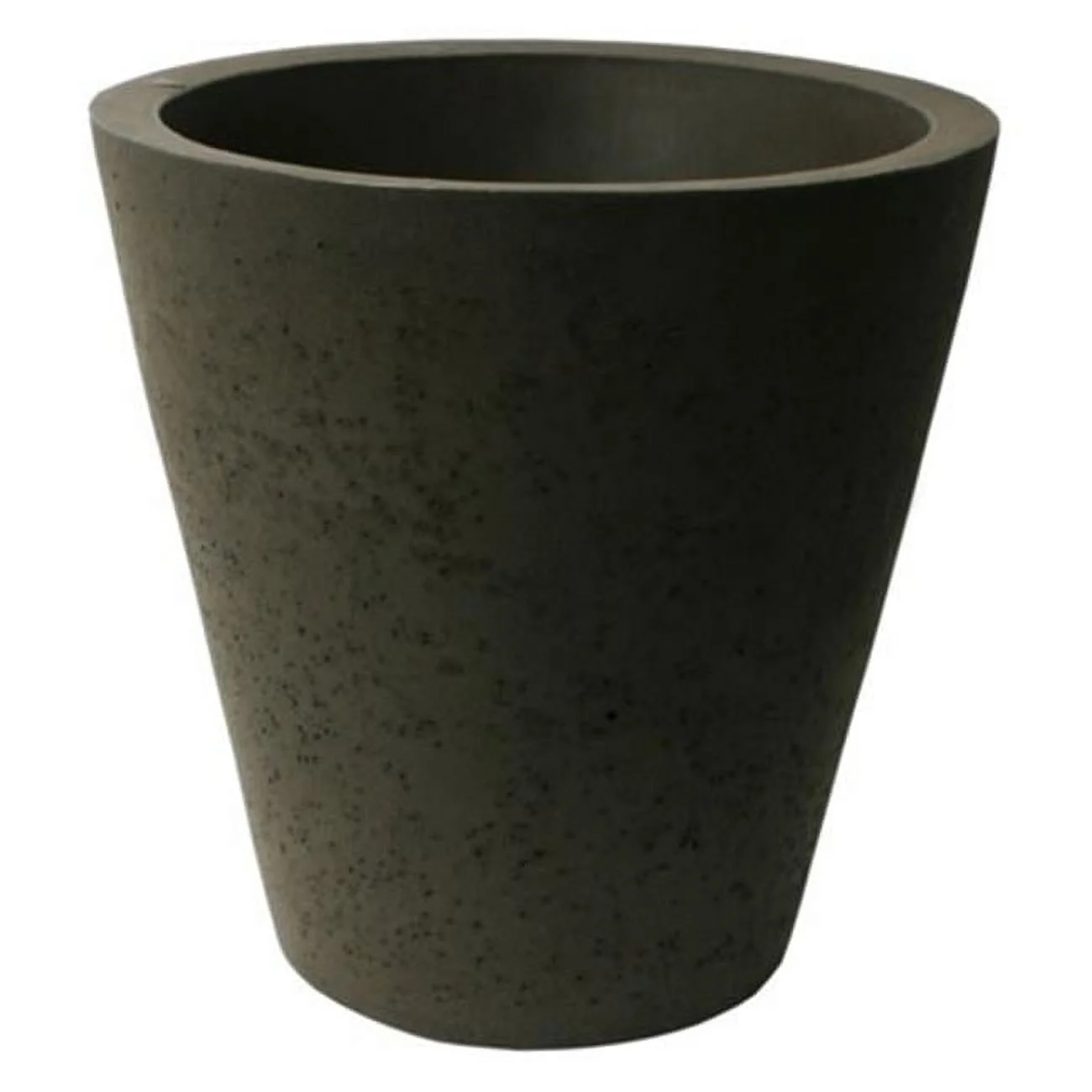 Algreen Crete Planer, Self-Watering Planter, 20.5-In. Height by 20-In., Concrete Texture, Brownstone