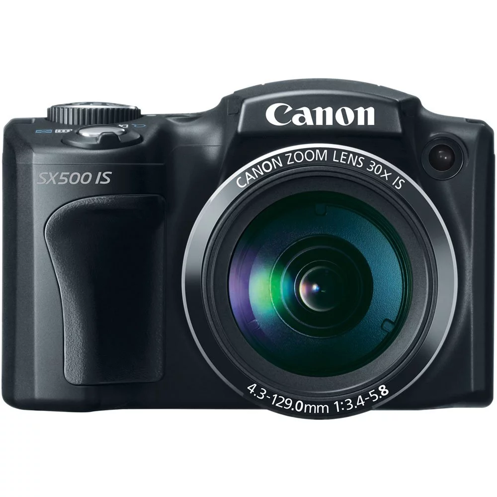 Canon PowerShot SX500 IS 16 Megapixel Compact Camera, Black