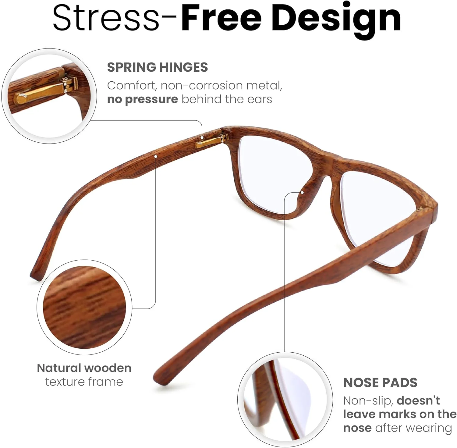 Matte Brown Sturdy Frame Reading Glasses Men To Look Modern With High Vision - Large & Durable Readers For Men - Comfortable For All Face Shape Glasses - 3.50 Reading Glasses