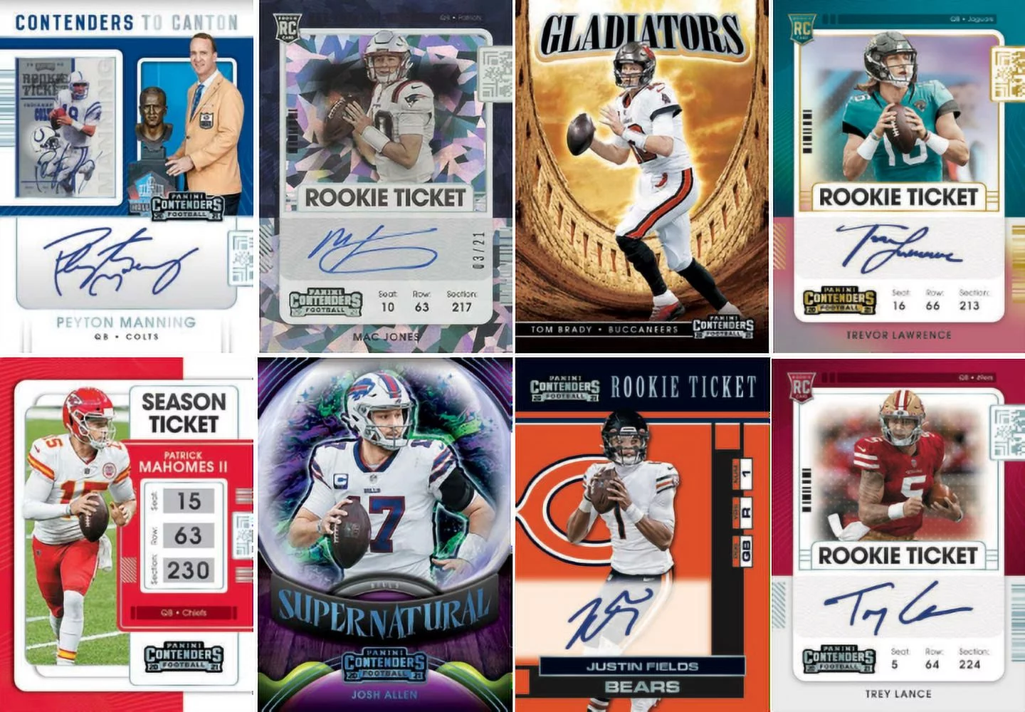 21 Panini Contenders Football Blaster Box Trading Cards