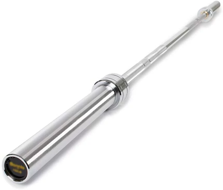 7 Feet Olympic Weightlifting Bar 28mm Grip 700 lbs Capacity Bar Bench Press Chrome with Rotating Sleeve (7 Feet)