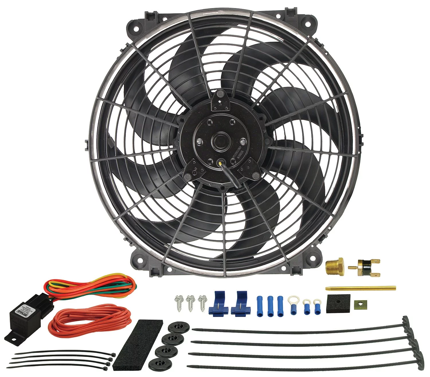 Derale 16014 14'' Tornado Electric Fan - Thermostat Hardware Kit