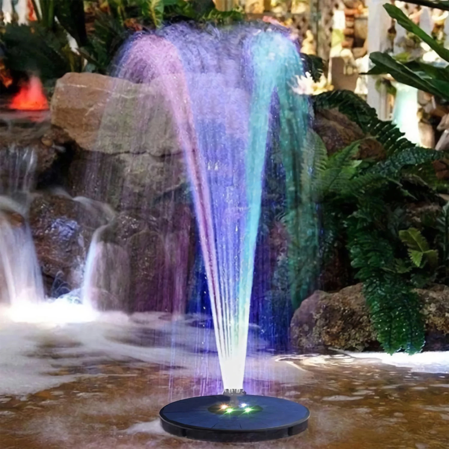 Shinysix Fountain,Pond Pool Fish 3W Solar Powered Solar Solar Powered Outdoor Powered Outdoor Bath Bath 7 Spray Pump Pool Fish Tank Water Pump Solar Pump 3W Fish Tank Pet Outdoor Bath 7