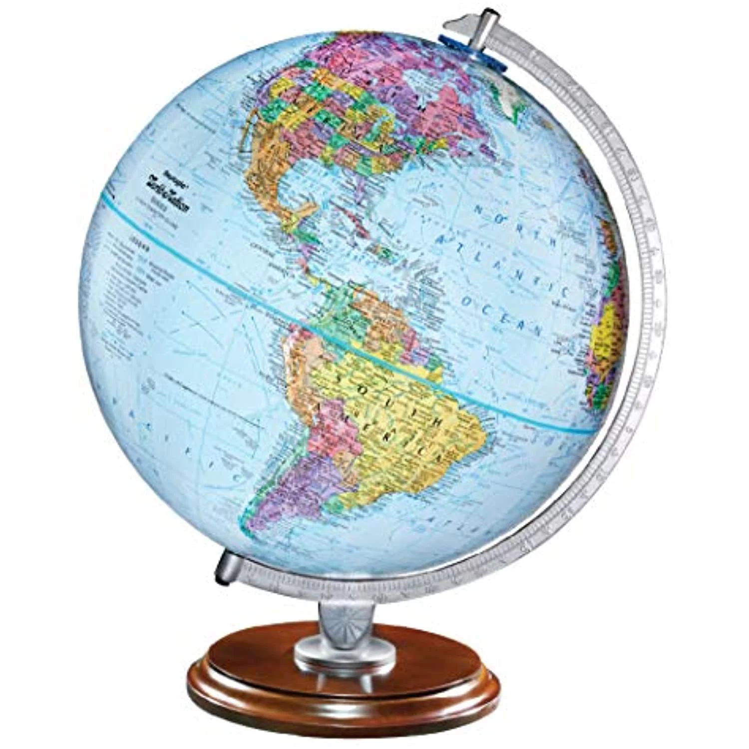 Replogle Student - Educational Classic World Globe, Blue Ocean, Raised Relief Feature, Including a Bonus map, Made in USA, 12