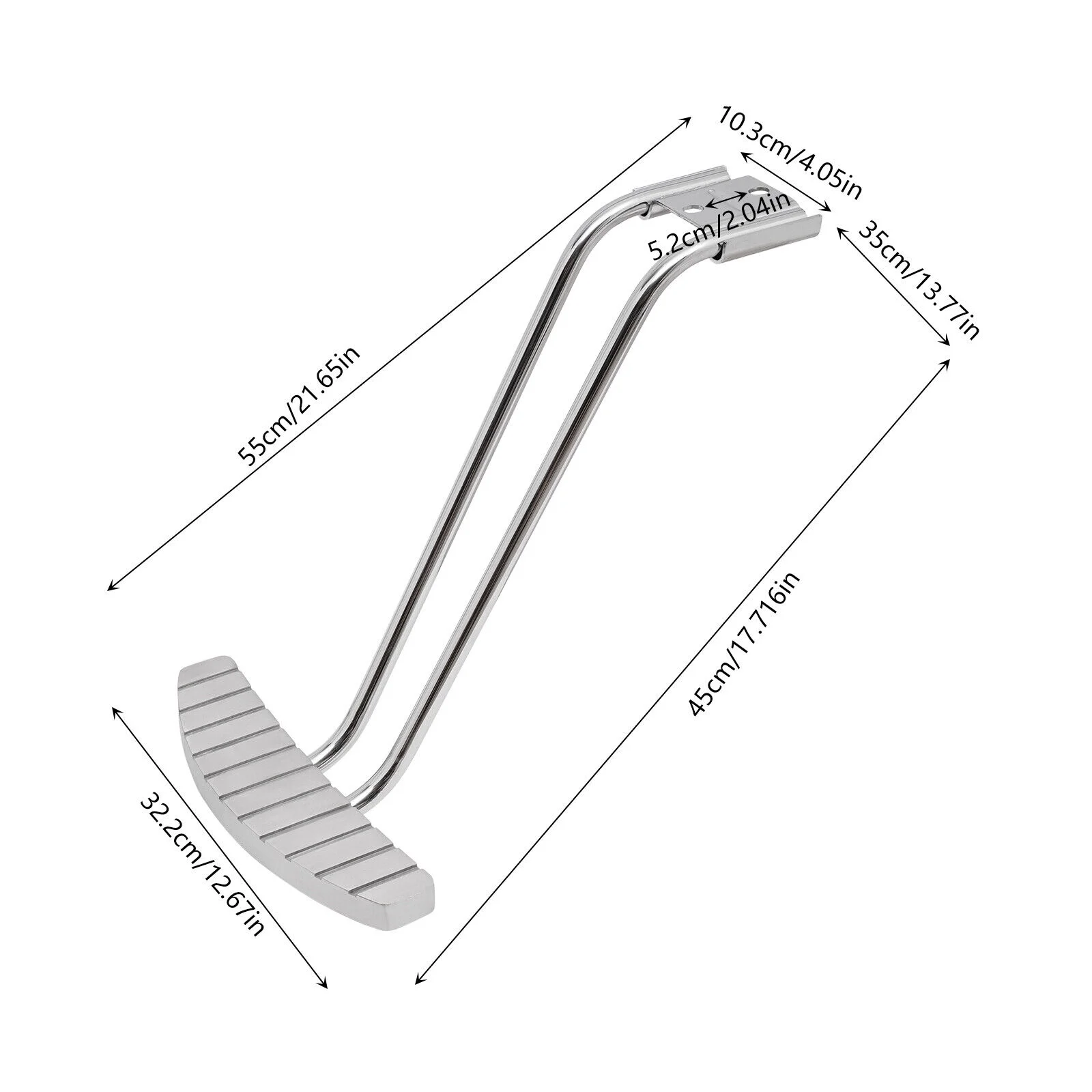 Silver Barber Chair Salon Shampoo Styling Hair Spa Beauty Equipment Footrest