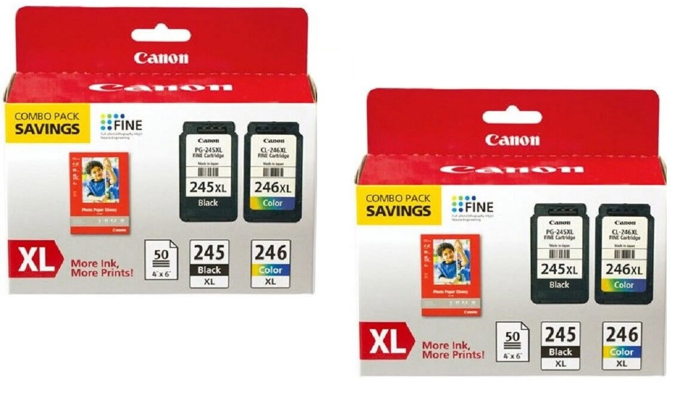 Canon PG-245XL/CL-246XL Combo Pack - 8278B025 - 2 PACK