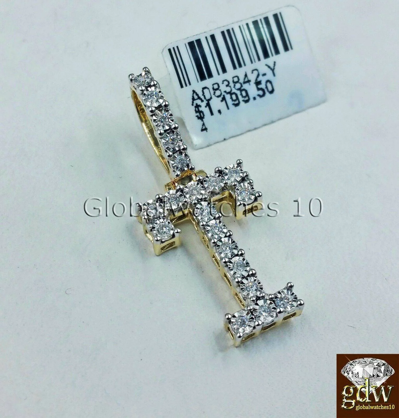Real 10k Gold T Letter Initial Alphabet Charm Pendant Real Diamond