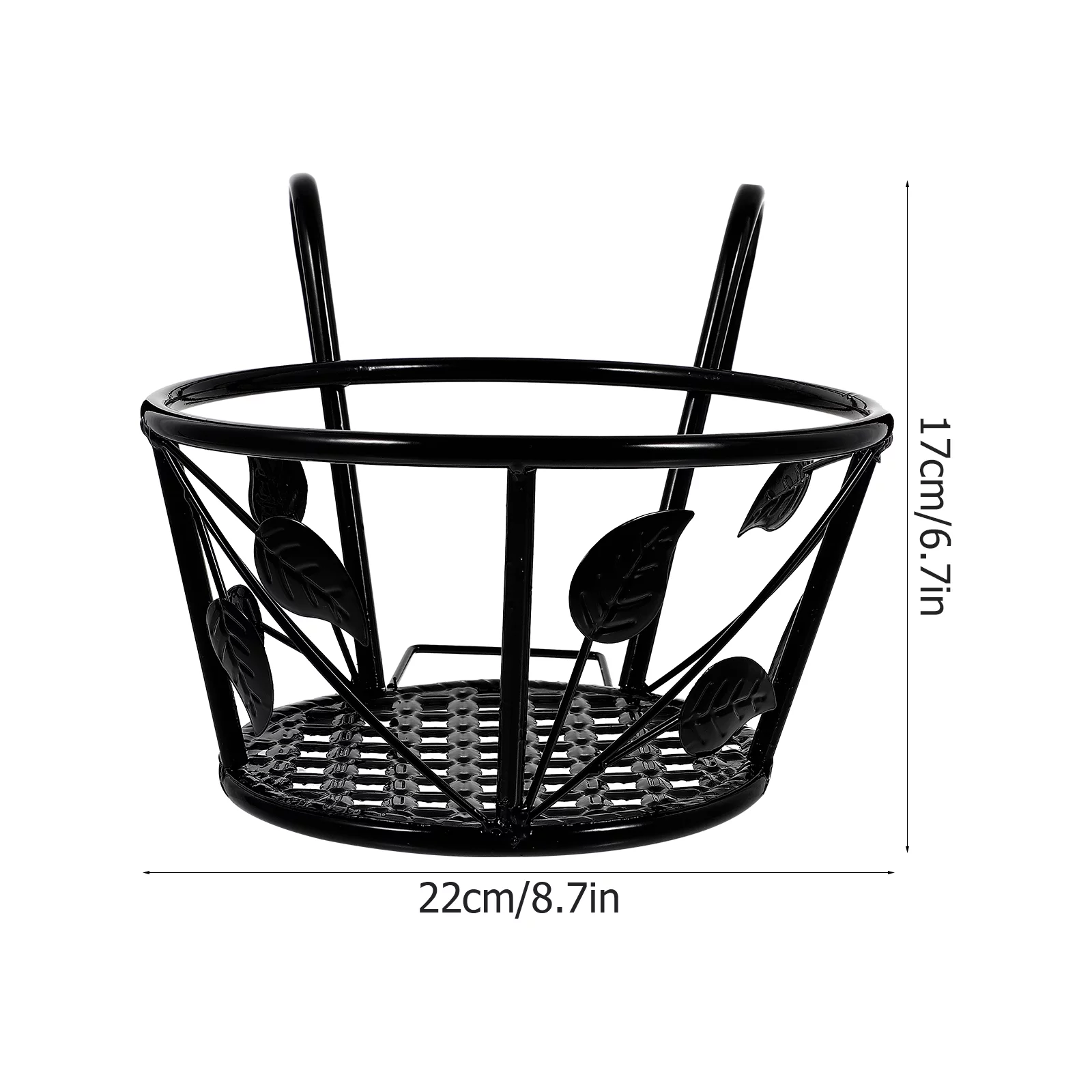 Qumonin Black Balcony Hanging Flower Rack Railing Planter Stand