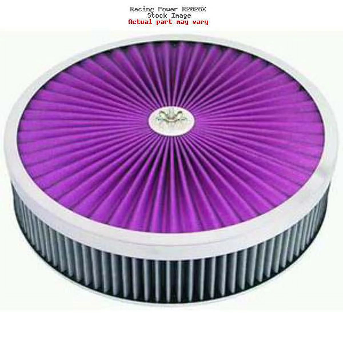Racing Power R2028X Chrome 14 X 3 Super Flow Filter Air Cleaner Set - Washable