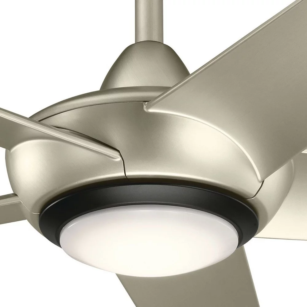 Ceiling Fan with Light Kit with Transitional Inspirations 13.5 inches Tall By 52 inches Wide-Brushed Nickel Finish Bailey Street Home 147-Bel-4402460