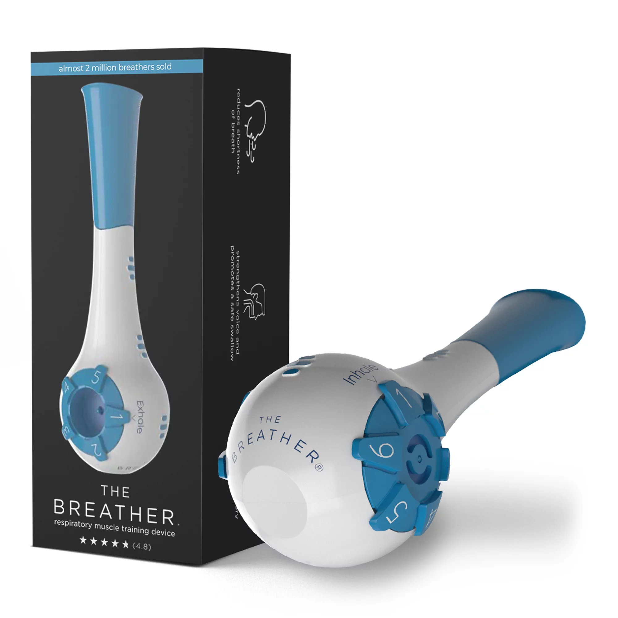 The Breather Respiratory Muscle Trainer B-BLUE