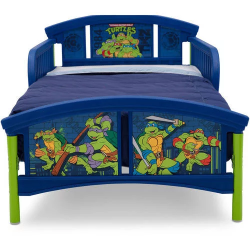 Delta Children Teenage Mutant Ninja Turtles Plastic Toddler Bed, Blue