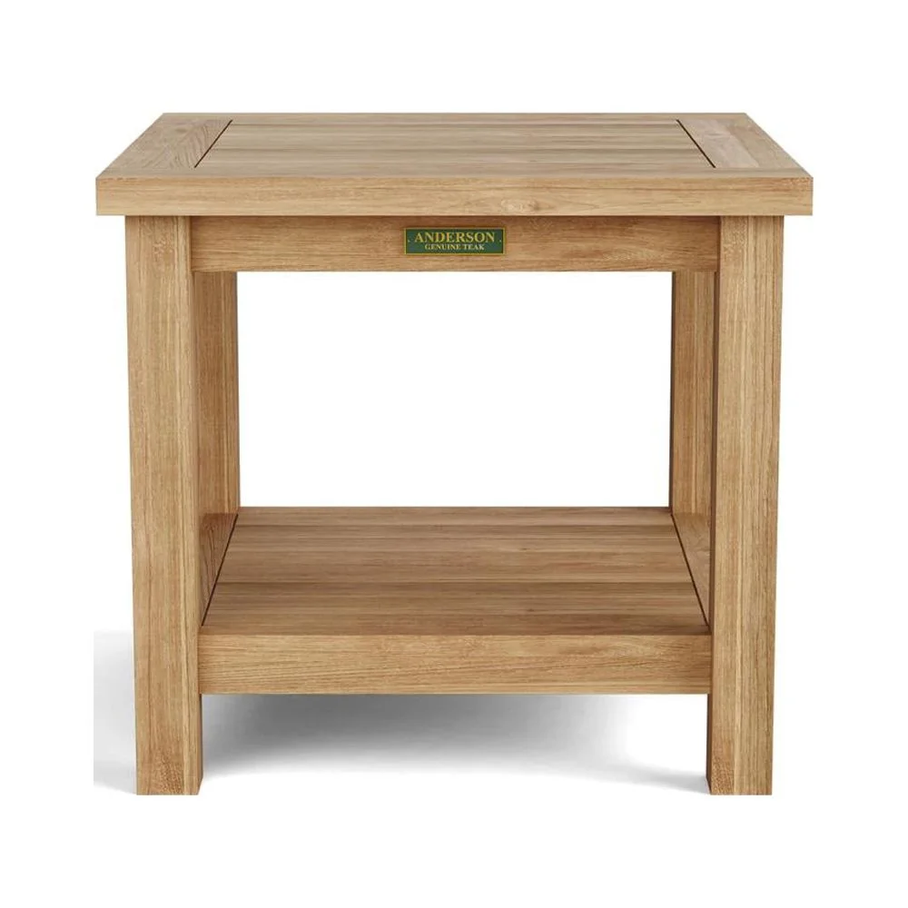 Andersonteak  22 in. Square 2-Tier Side Table