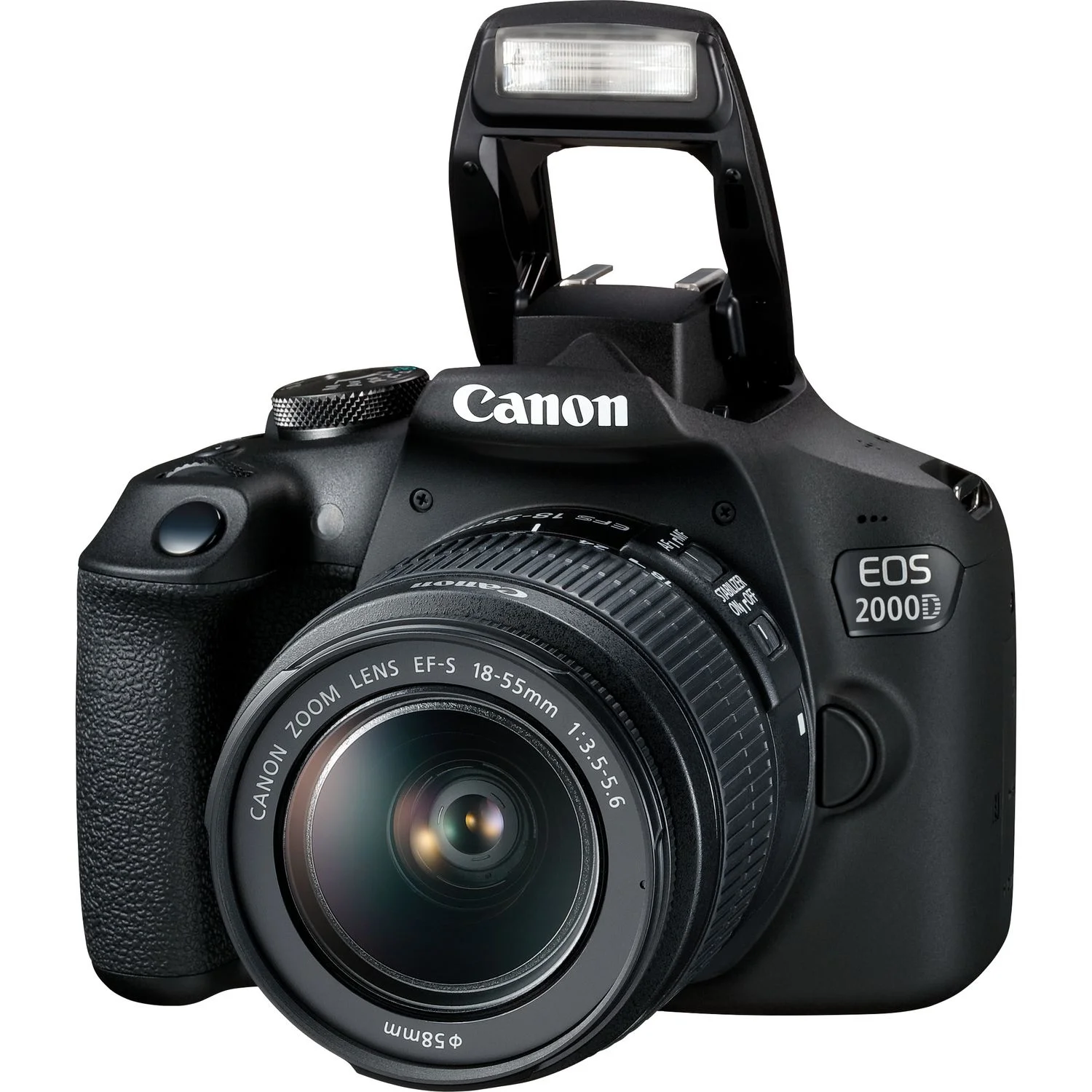Canon EOS 2000D (Rebel T7) DSLR Camera with EF-S 18-55mm f/3.5-5.6 Lens - BuzzPhoto Deluxe Bundle - Includes: 2x SanDisk Ultra 64GB SDHC Memory & So Much More
