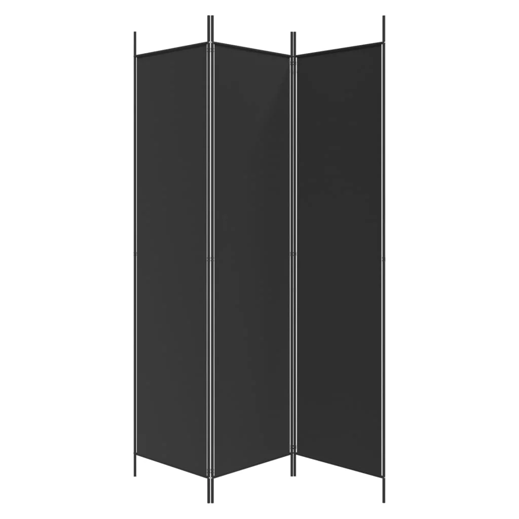 Anself 3-Panel Room Divider Black 59.1