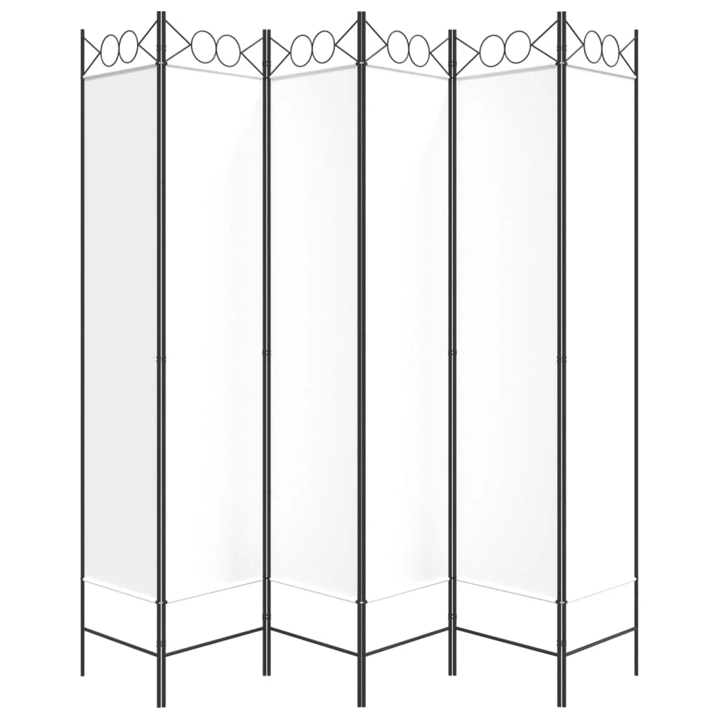 Anself 6-Panel Room Divider White 94.5