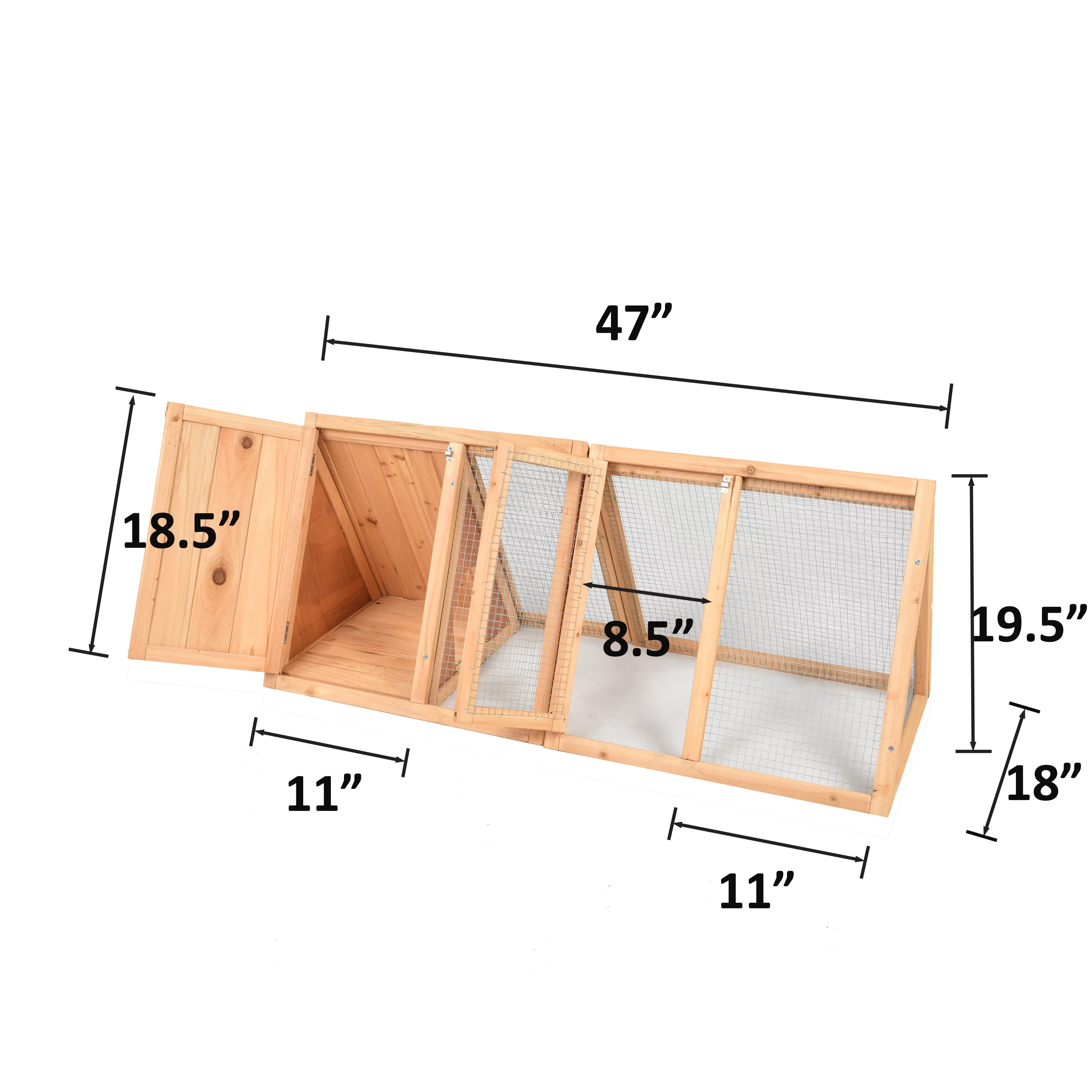 Small Chicken Coop Rabbit Hutch Wooden Bunny Cage Pet House Coop Small Animal Poultry 47