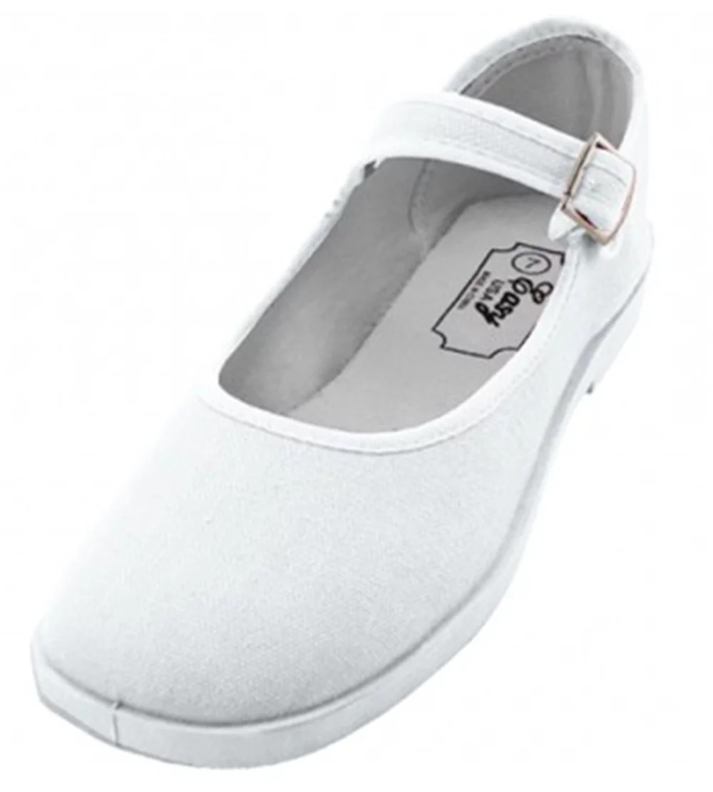Women's Mary Jane Shoes Cotton Upper Lolita Round Toe Flat Ballet