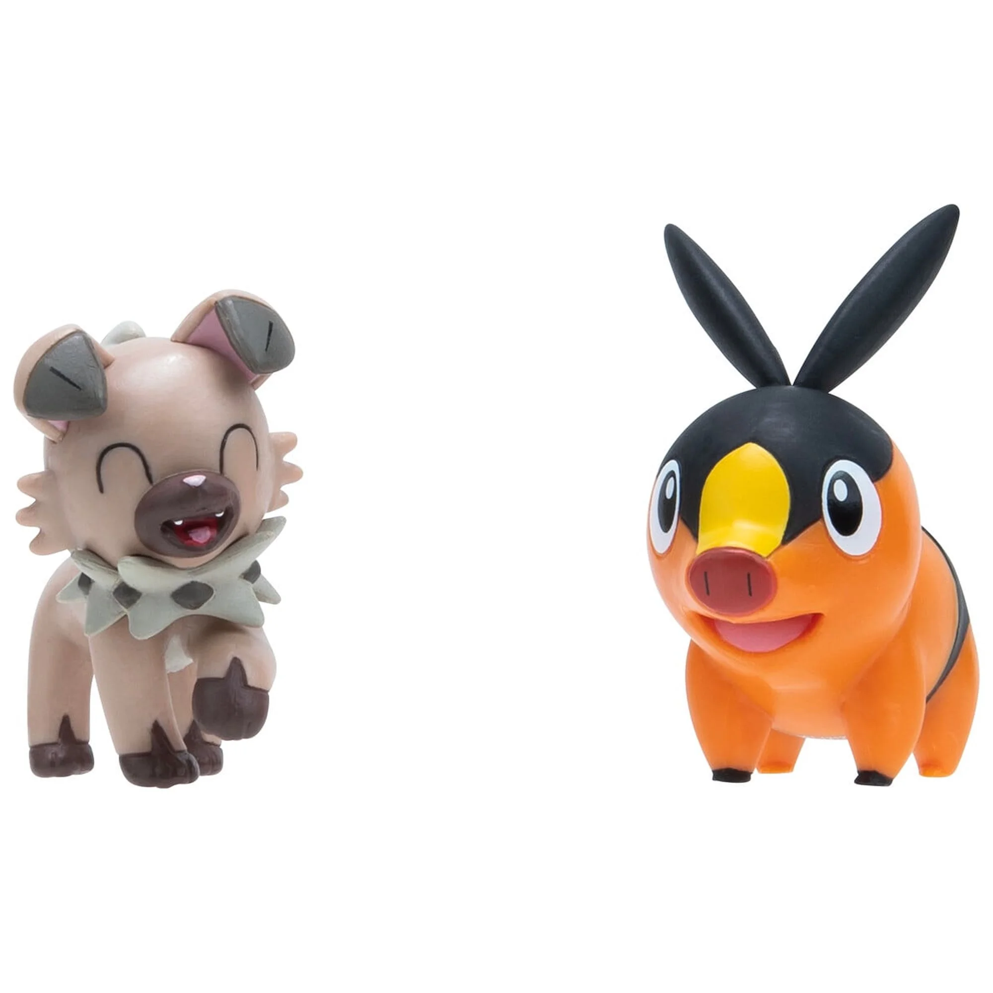 Pokemon 2 Pack - Features 2 inch Tepig and Rockruff Battle Figures