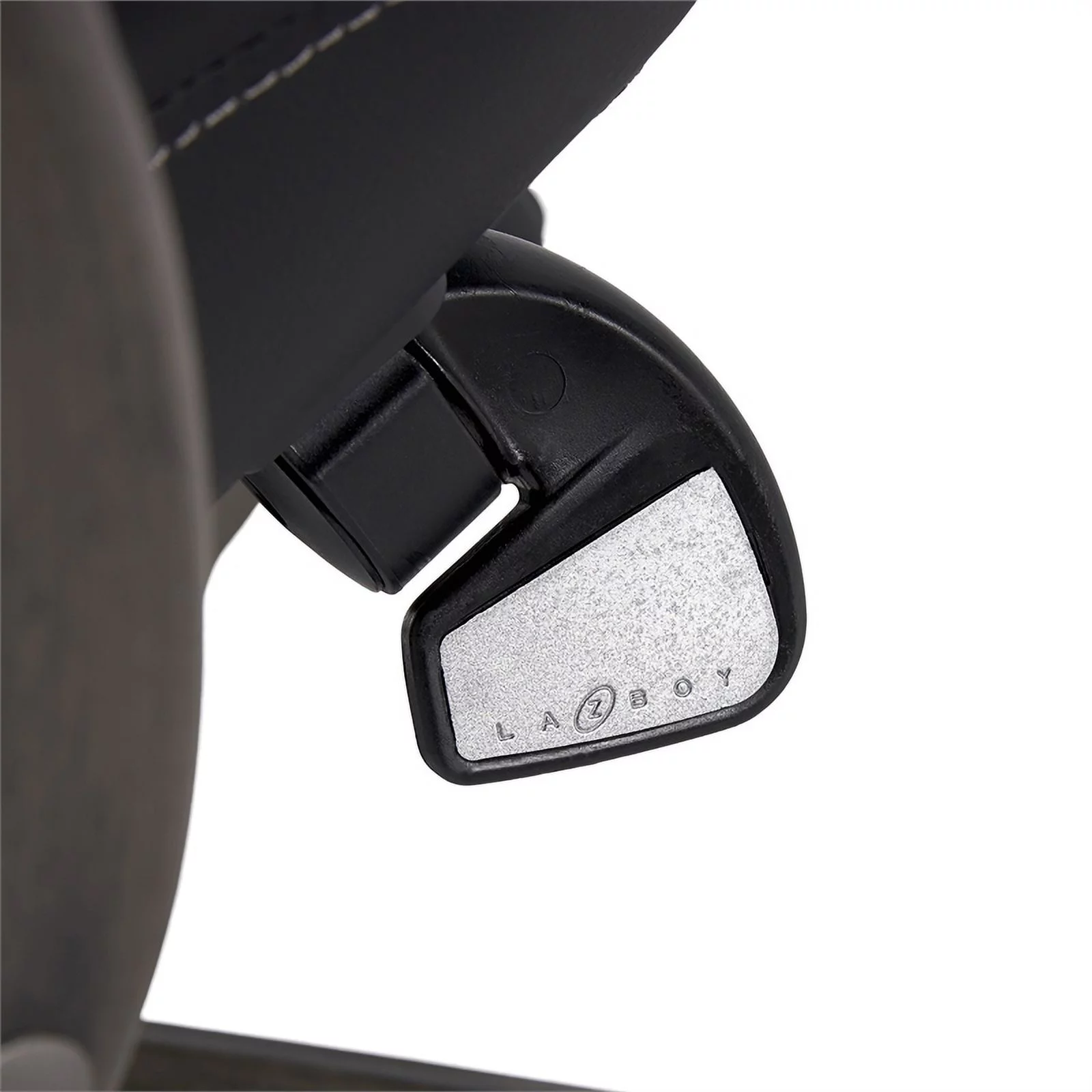 Scranton & Co Modern Faux Leather & Wood Executive Chair in Black