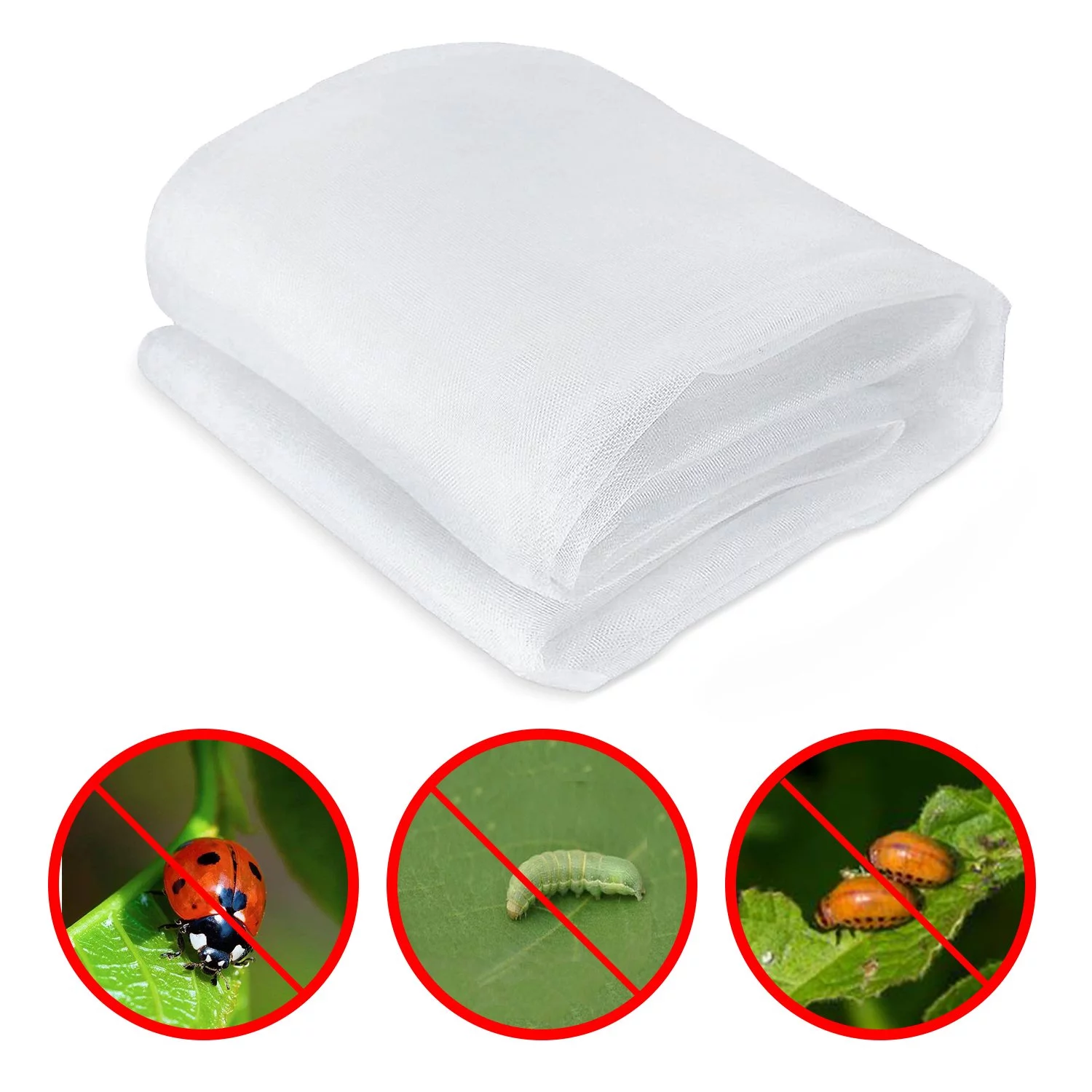 Garden Netting Insect Barrier Net, Bird Netting for Garden Trees Vegetable and Plants 10Ft x 20Ft