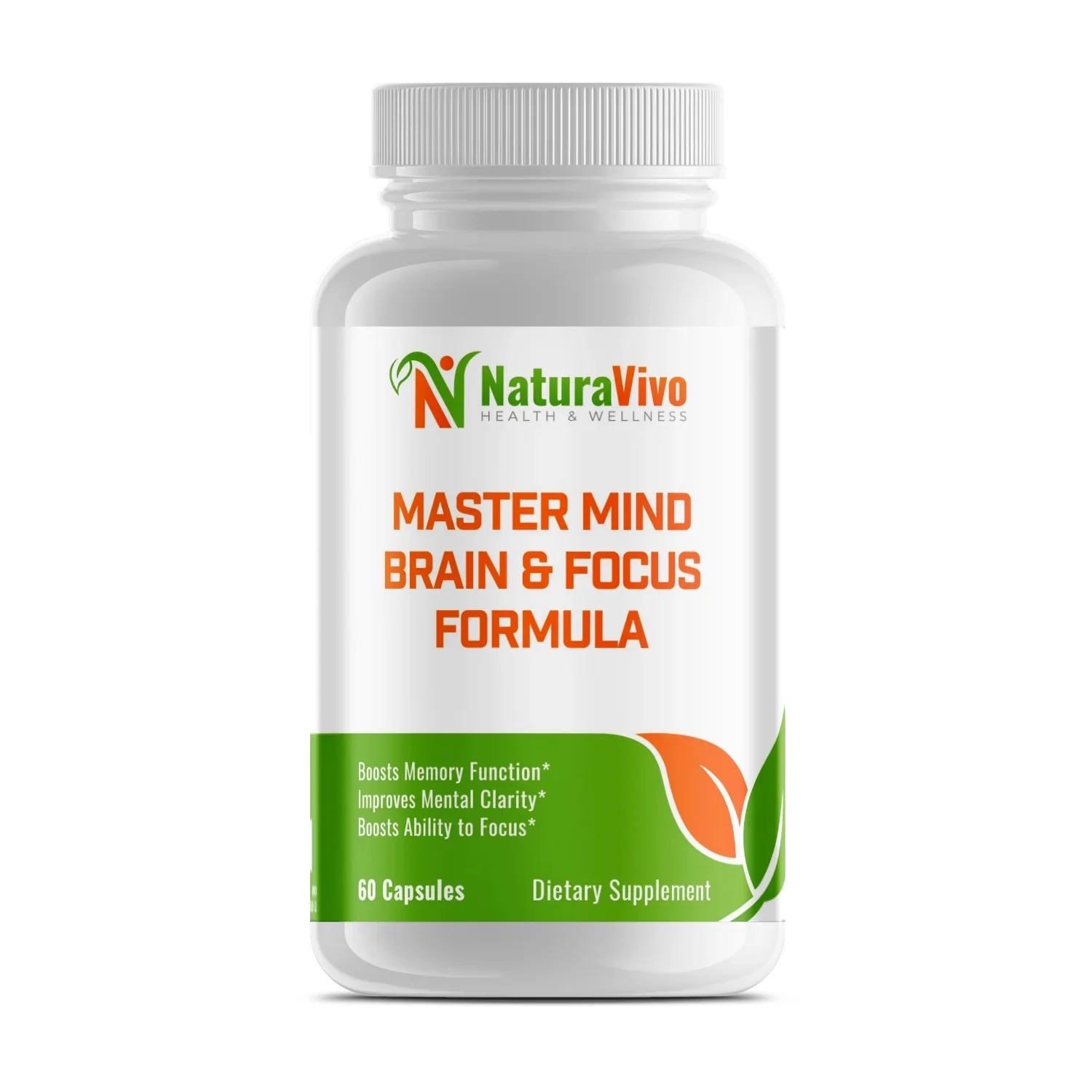 Master Mind Brain  Focus Formula - Nootropic Supplement for Improved Focus, Memory, and Clarity - Energy Booster with Vitamins  Minerals
