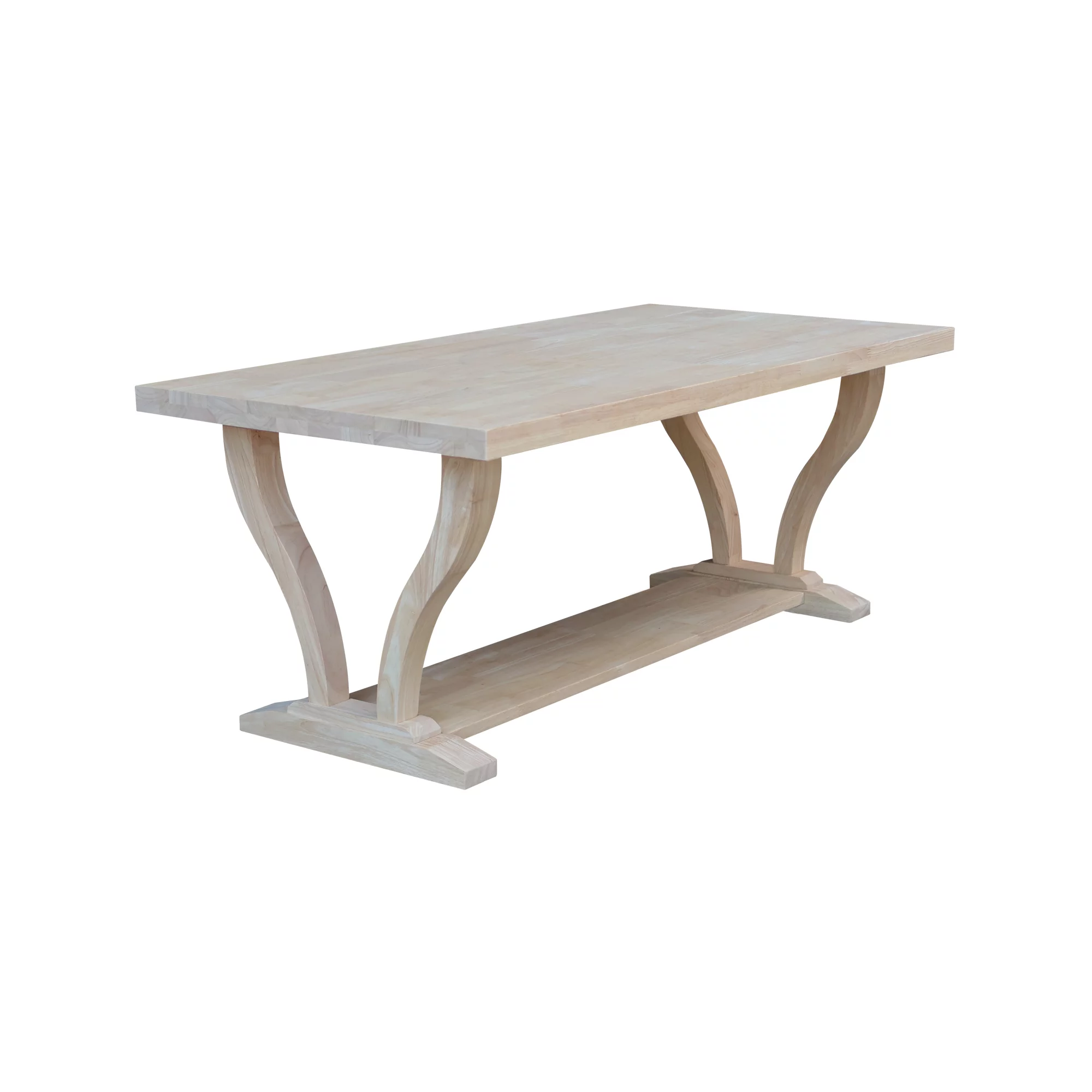 LaCasa Solid Wood Coffee Table - Unfinished