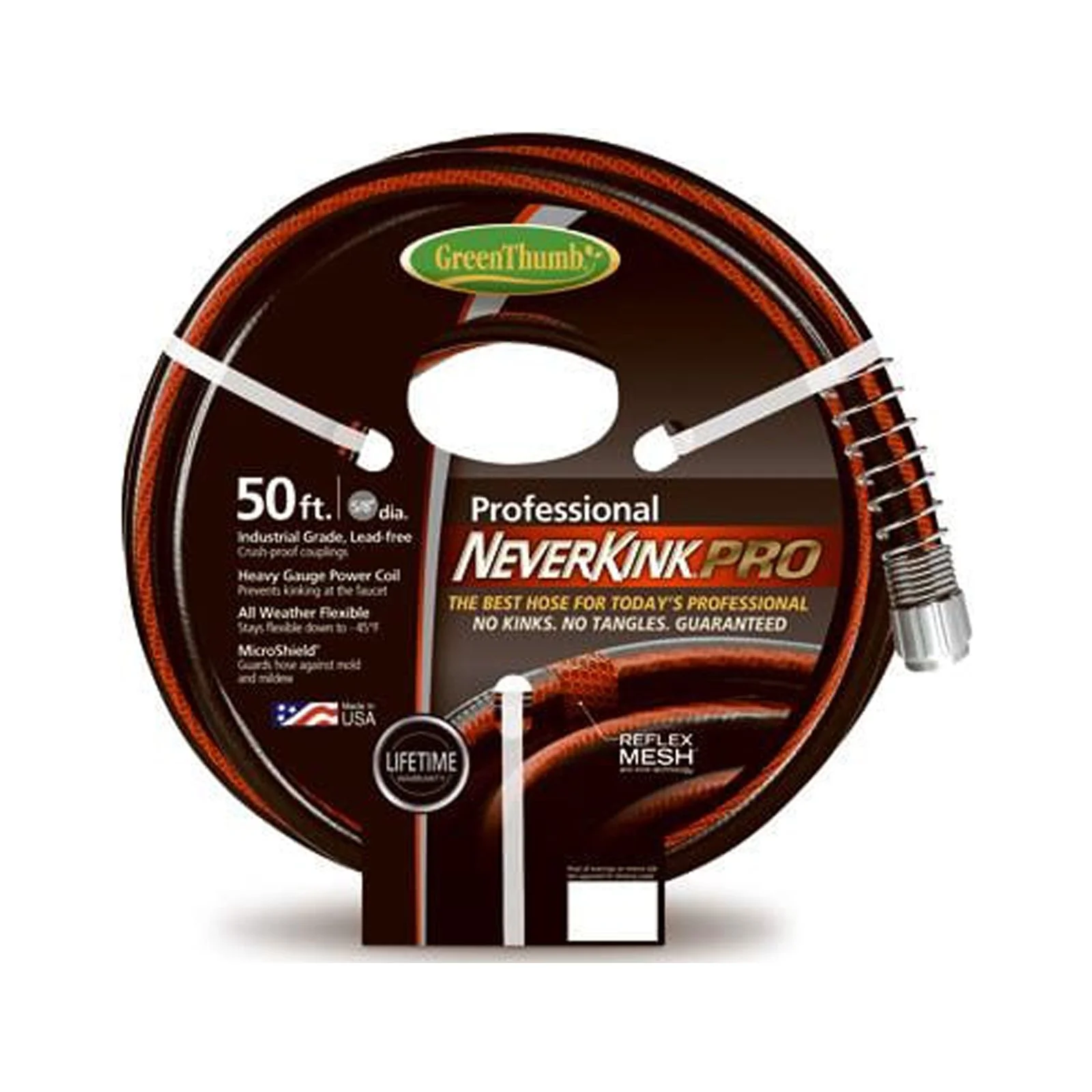 NeverKink GT8844-50 NeverKink Pro Garden Hose, Commercial-Duty, 5/8-In. x 50-Ft. - Quantity 1
