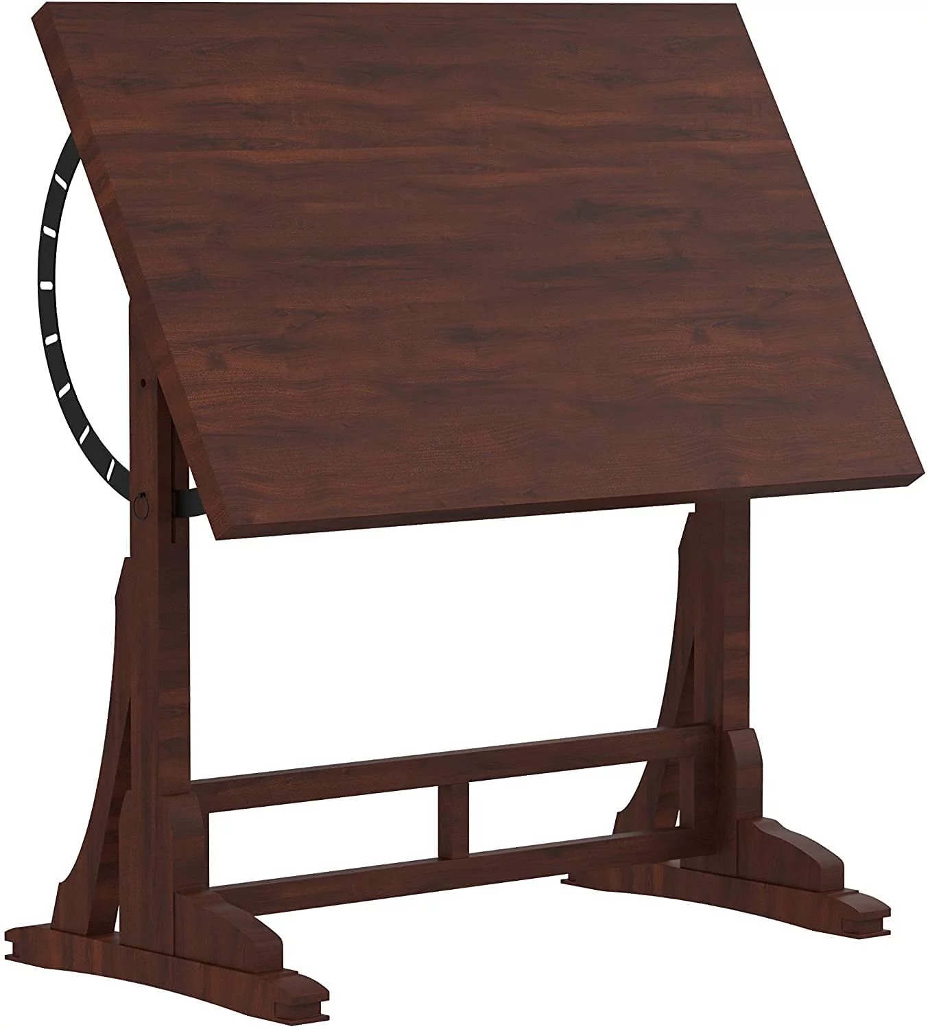 Computer Desk Home Office Desk Coffee Table, Farmhouse Style Design Adjustable Table, Solid Wood