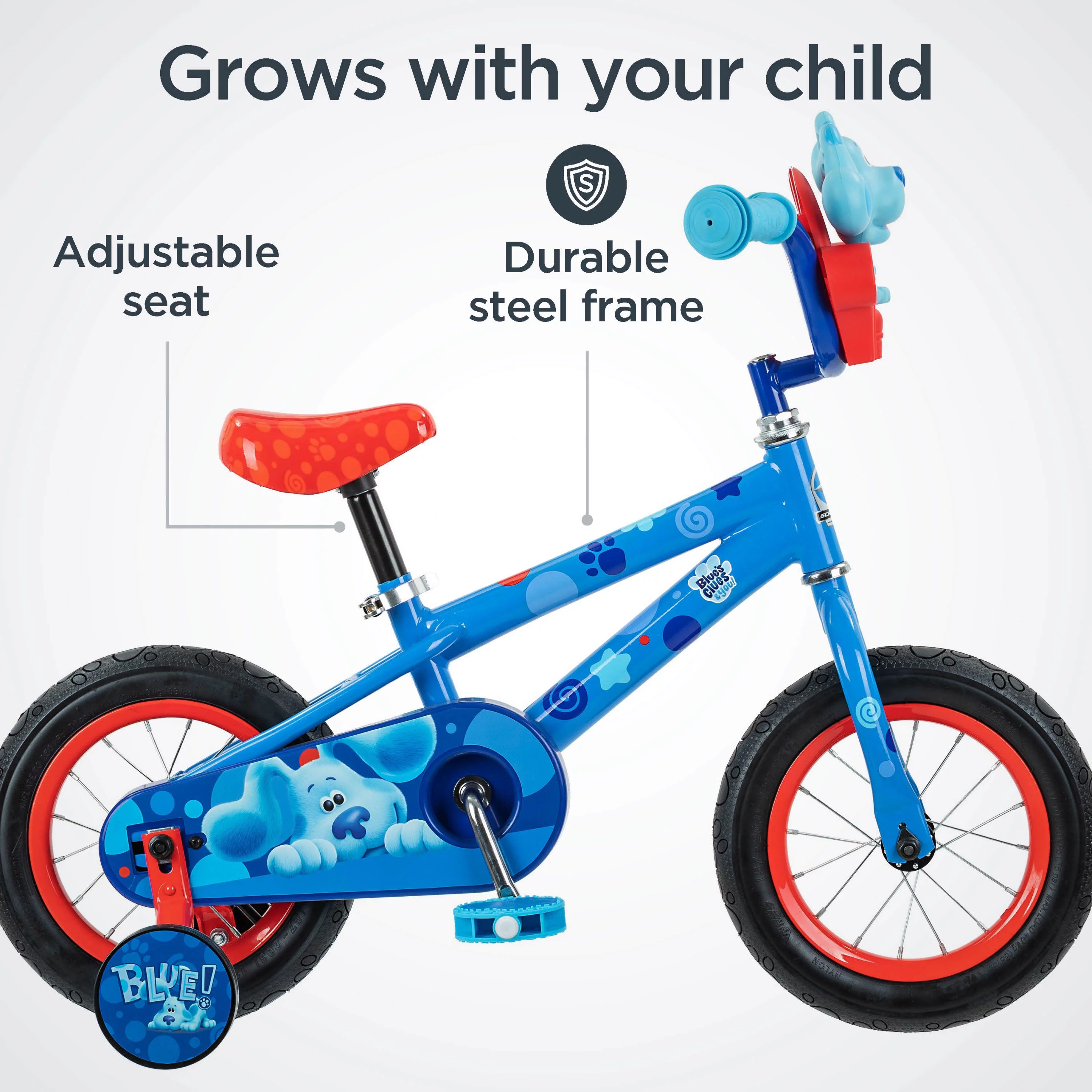 Nickelodeon Blue's Clues Kids Bike, 12 -Inch Wheel, Ages 2 to 4, Blue