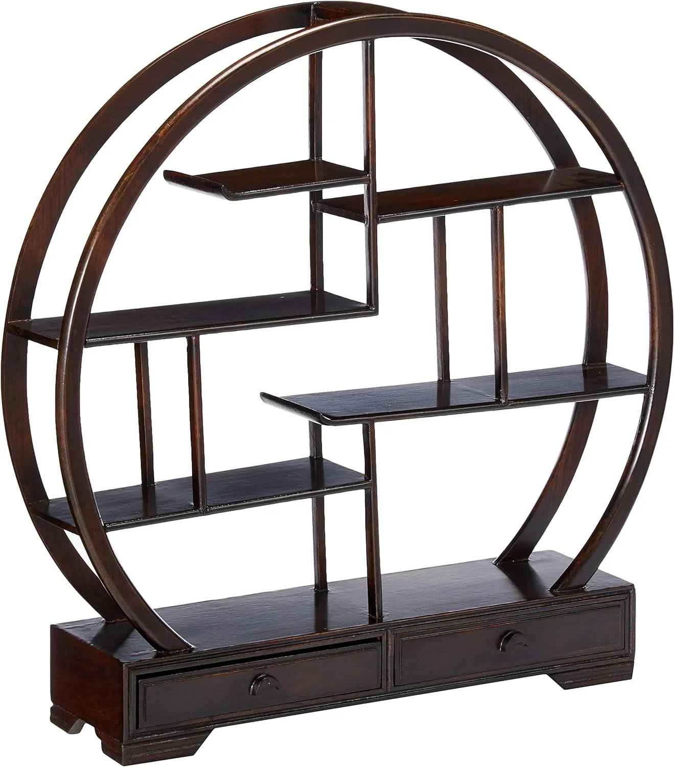 Oriental Furniture Rosewood Mingei Display Stand - Dark Rosewood