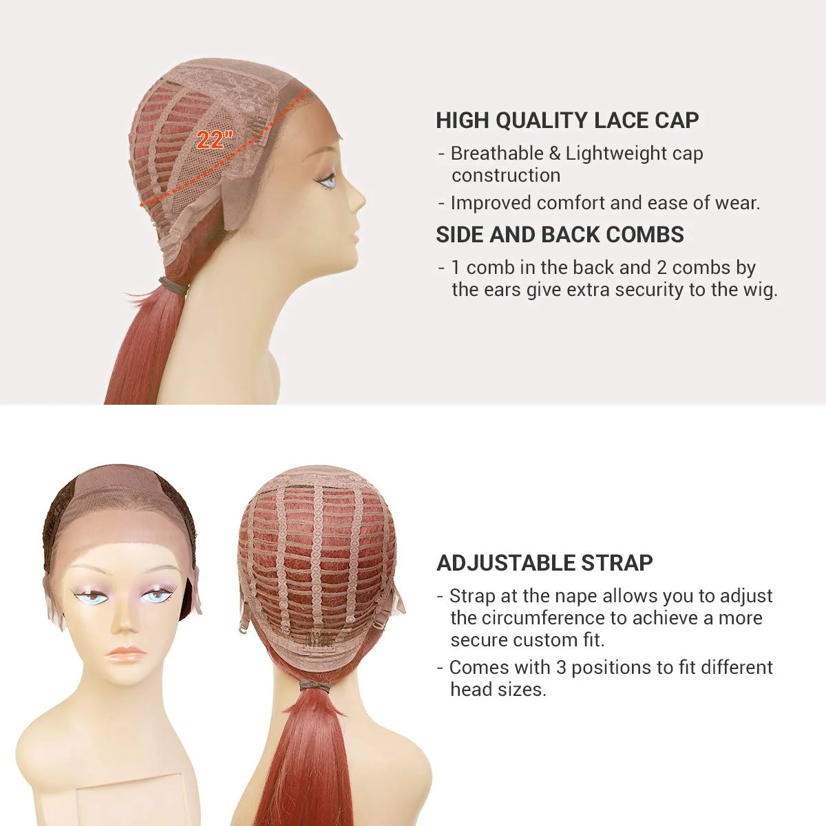 LACE Front Wig 13X6 Glueless Transparent Lace Frontal Bob Wigs Human Hair Blend Pre Plucked Lace Heat Friendly Synthetic Wig - Sheree (12 Inch (Brown Lace), MOP1B/BLONDE)