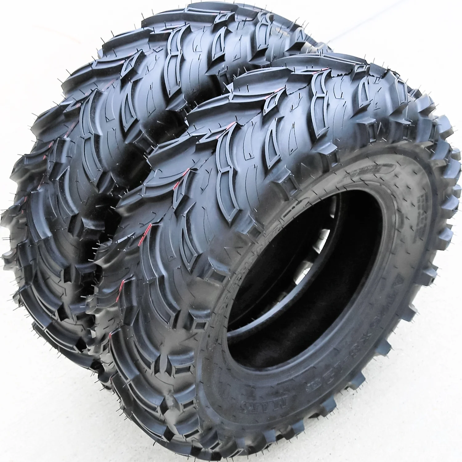 Pair of 2 (TWO) Forerunner Mars B 26x11.00-12 26x11-12 55F 6 Ply MT M/T Mud ATV UTV Tires