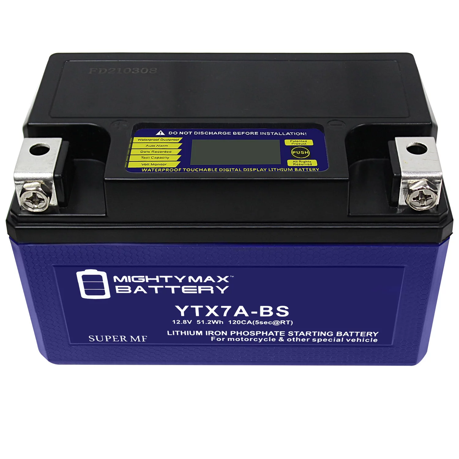 YTX7A-BS Lithium Replacement Battery Compatible with Tao Tao 50CC Scooter 2009 - 6 Pack