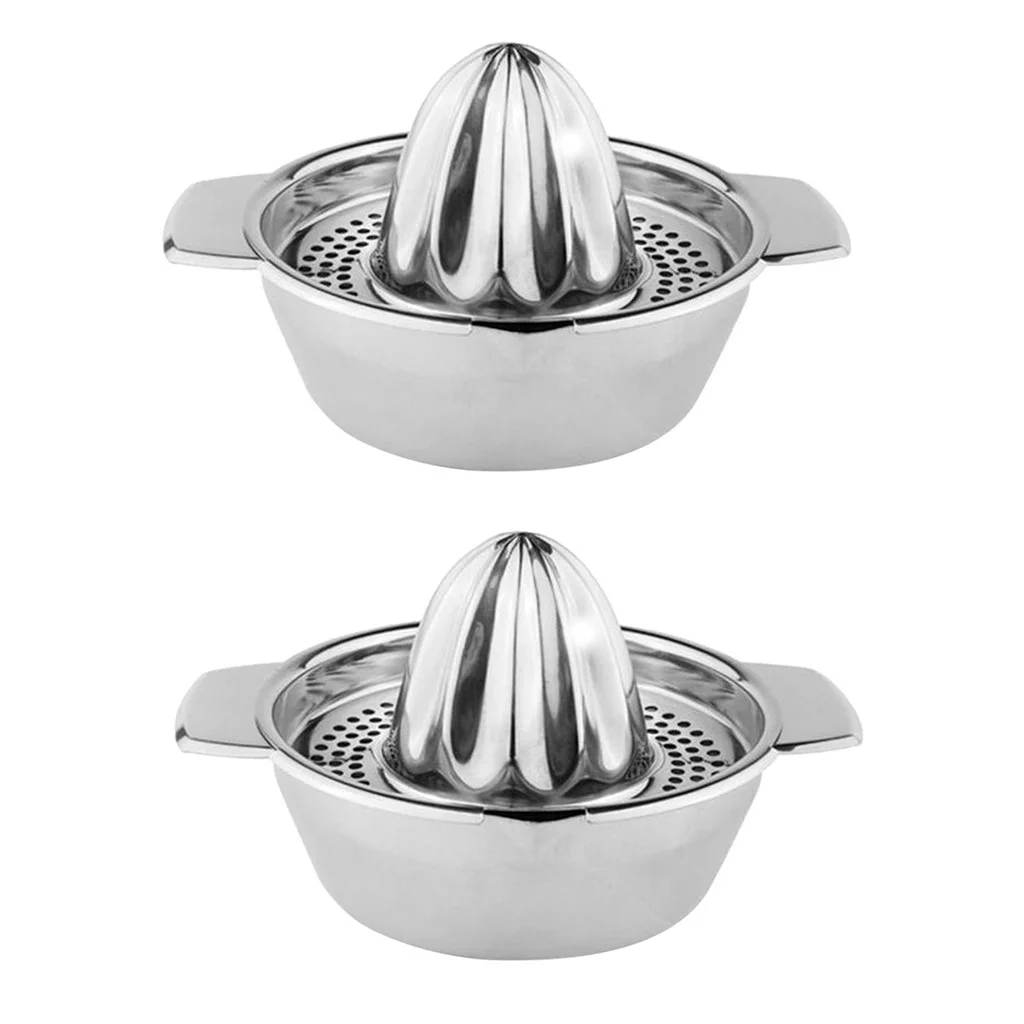 LLQkigsxse Ultra Grinder Cover Stainless Steel Lemon Orange Squeezer Juicer Hand Manual Press Kitchen Lime Juicer Presser