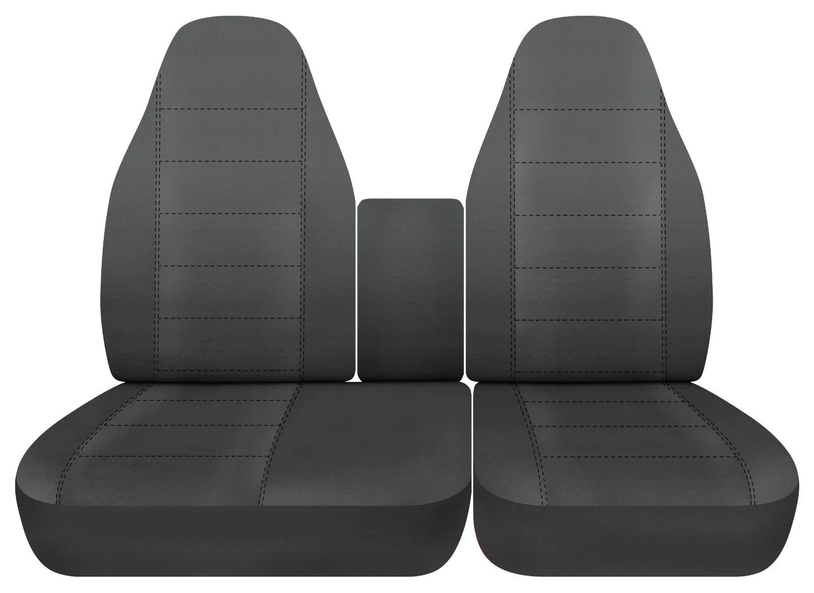 C5N-DC60-Designcovers Fits 1997-2003 Ford F-150 Truck Seat Covers (40/60 High Back) No Console Cover Included Cotton Blend Material In Solid Charcoal