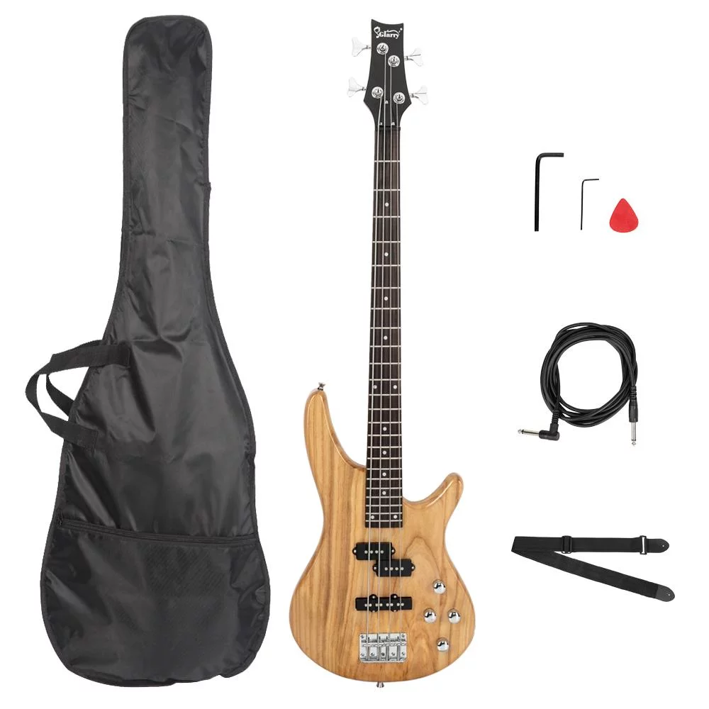 Glarry 4 Strings Adult Electric Bass Guitar with Accessories