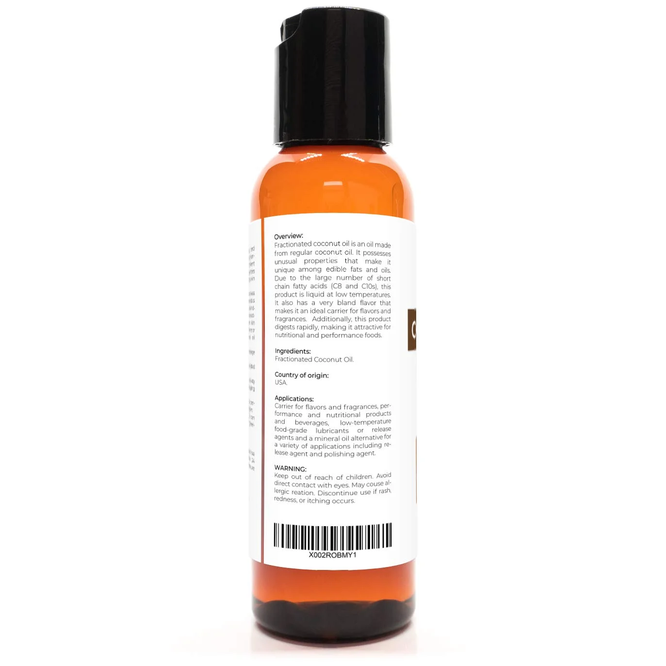 Coconut Oil 2 Oz | 100% Pure And Natural Oil | Fractionated, Ultra Refined | Skin, Face, Body, Hair Care | Use Today - Enjoy Results