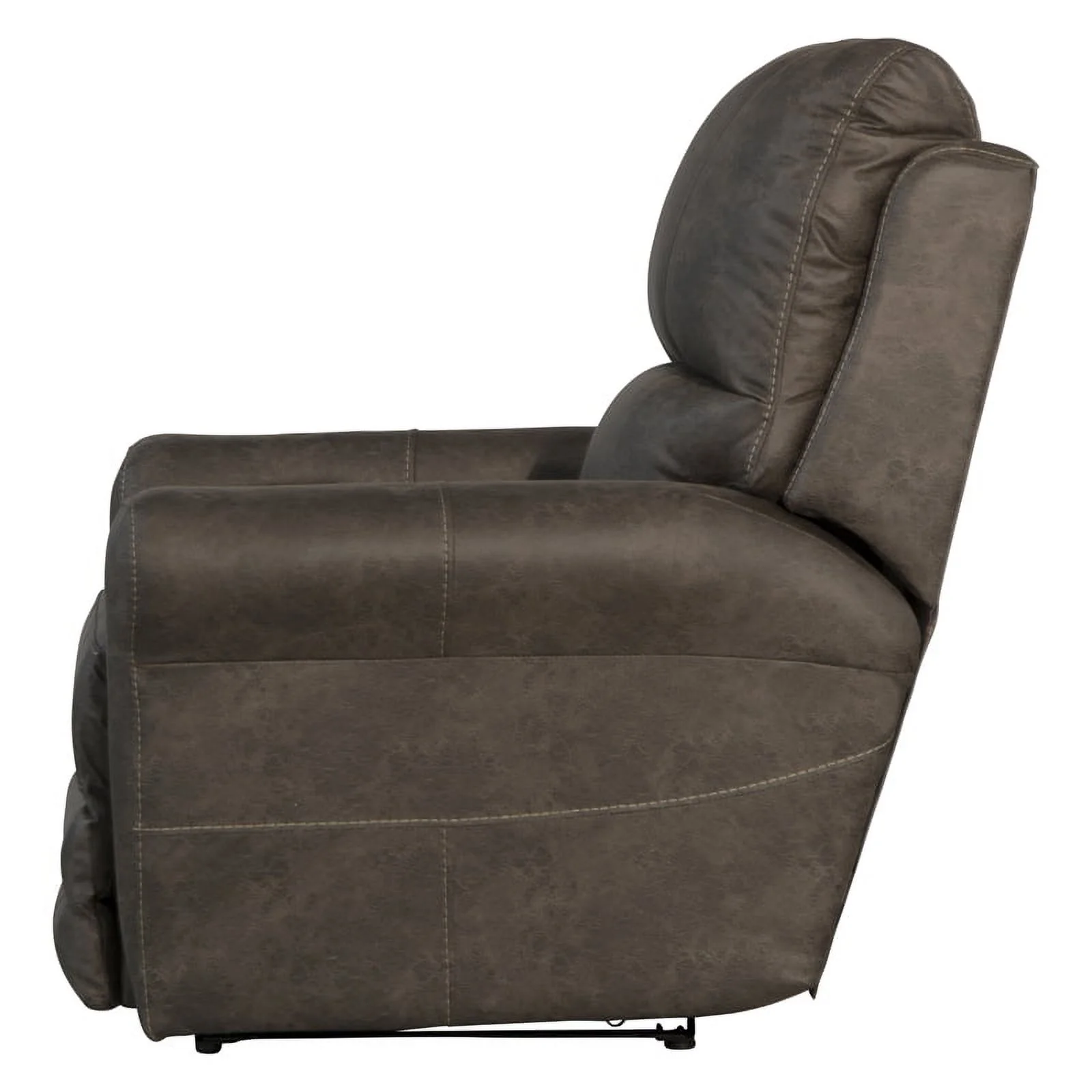 Graves Power Wall Hugger Recliner in Gray Polyester Fabric