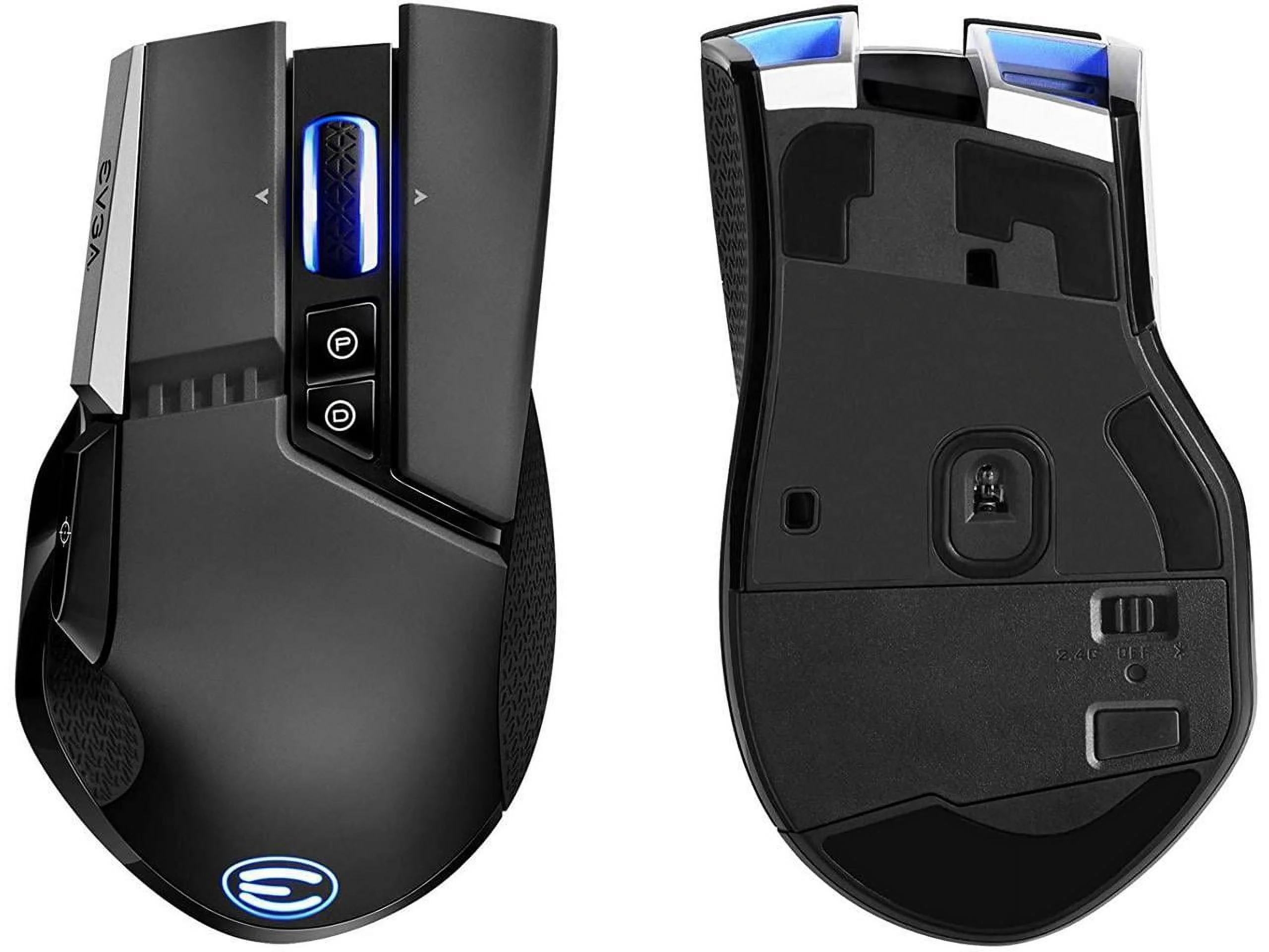 EVGA X20 Gaming Mouse, Wireless, Black, Customizable, 16,000 DPI, 5 Profiles, 10 Buttons, Ergonomic 903-T1-20BK-K3